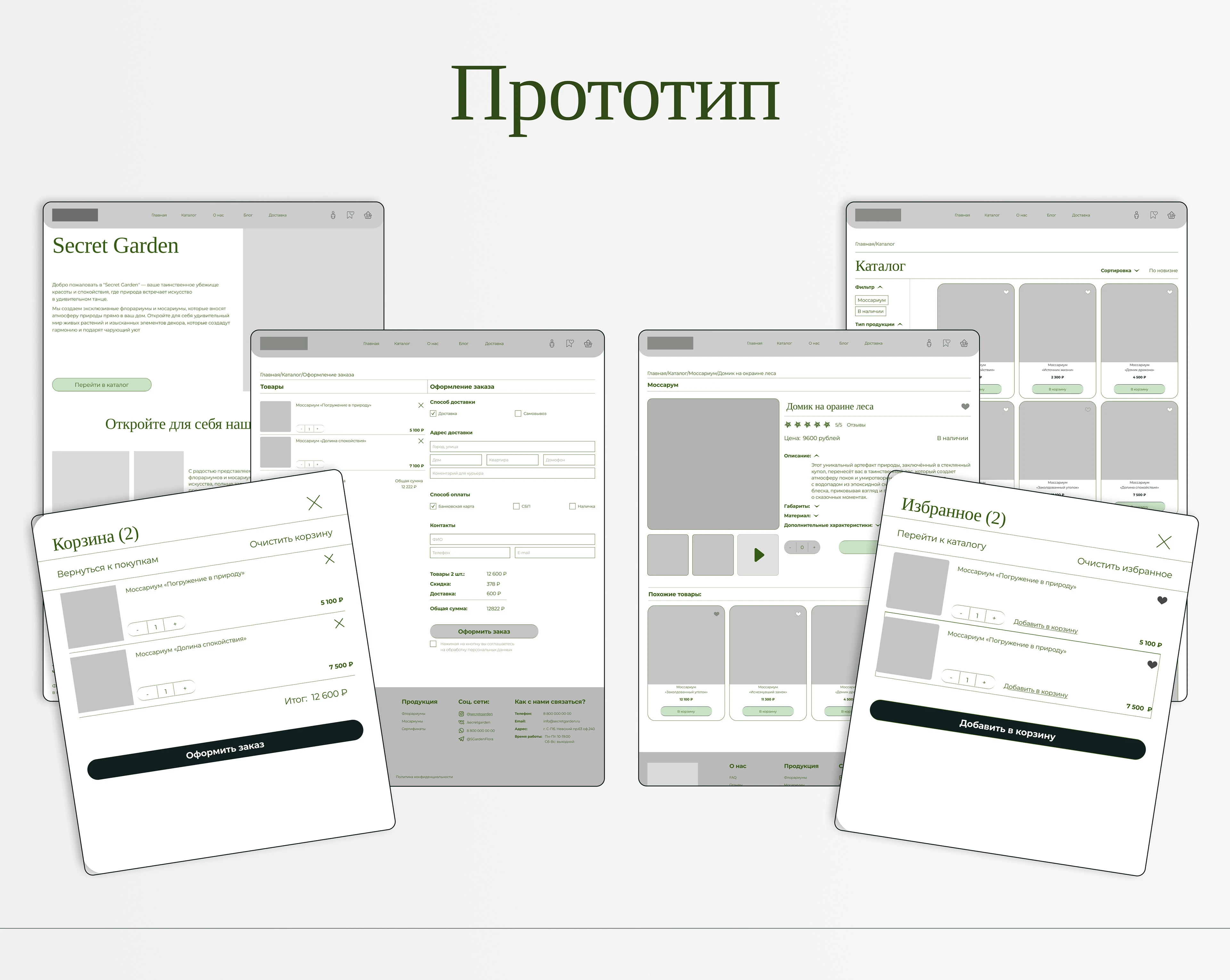 E-commerce store for Secret Garden — Изображение №8 — Интерфейсы на Dprofile