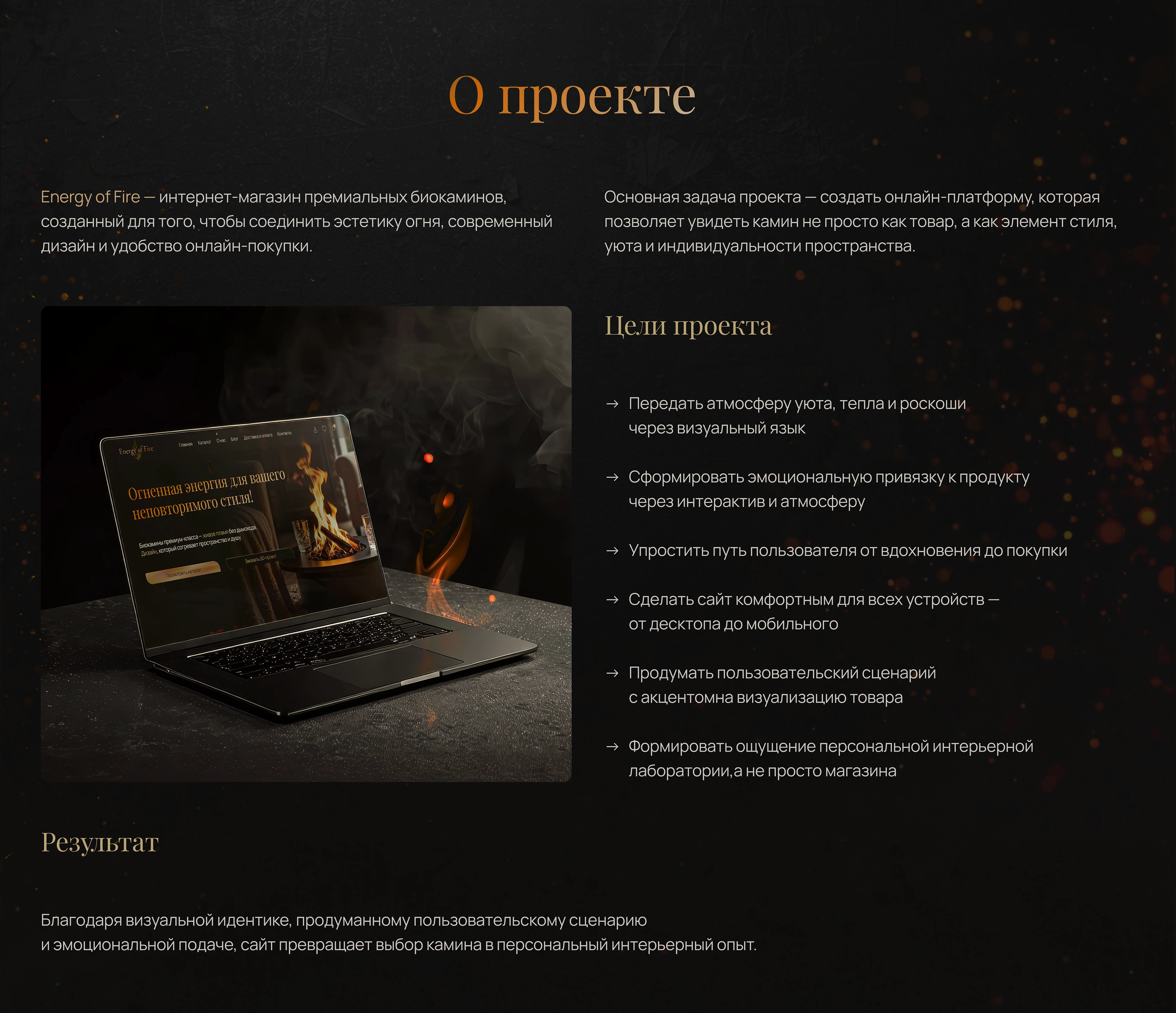 Интернет магазин биокаминов — Изображение №2 — Интерфейсы на Dprofile