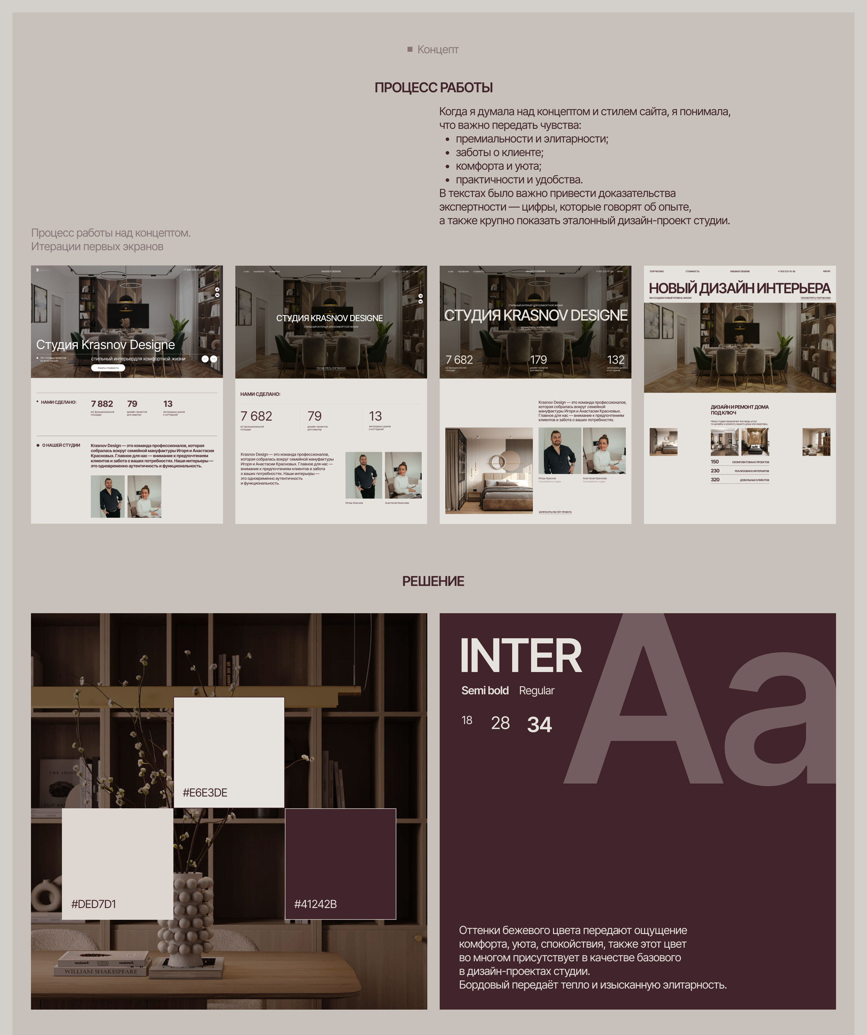 Разработка сайта студии дизайн интерьеров — Изображение №5 — Интерфейсы на Dprofile