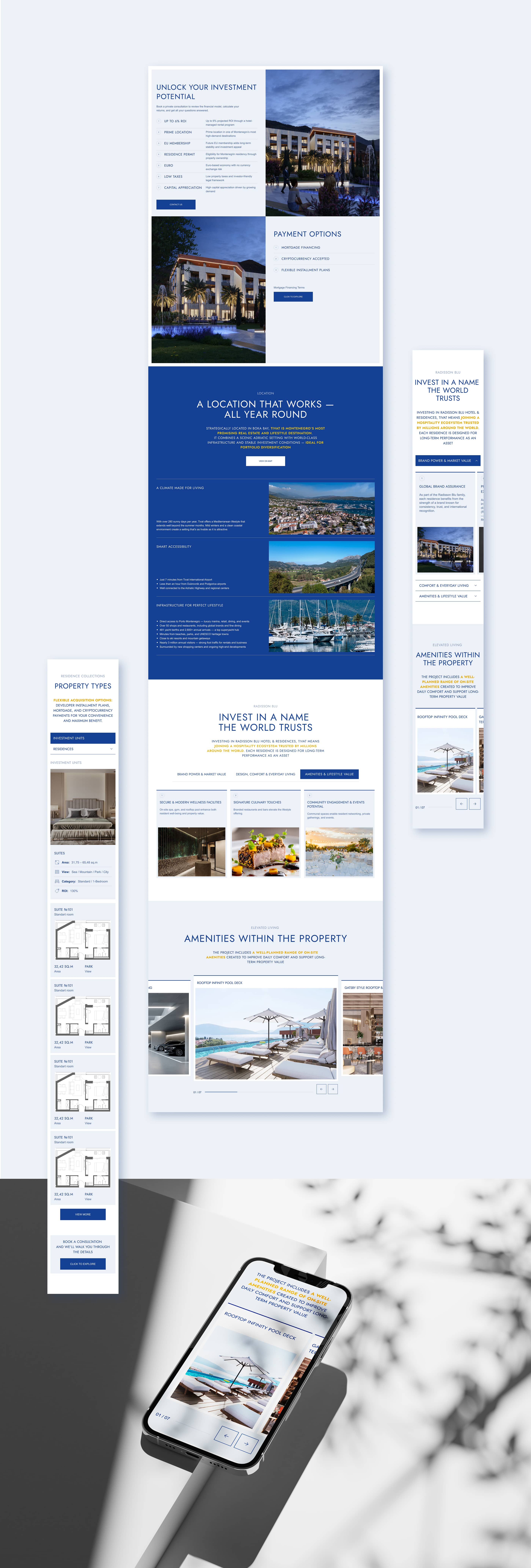 Премиальный комплекс отеля и резиденций — Изображение №9 — Интерфейсы на Dprofile