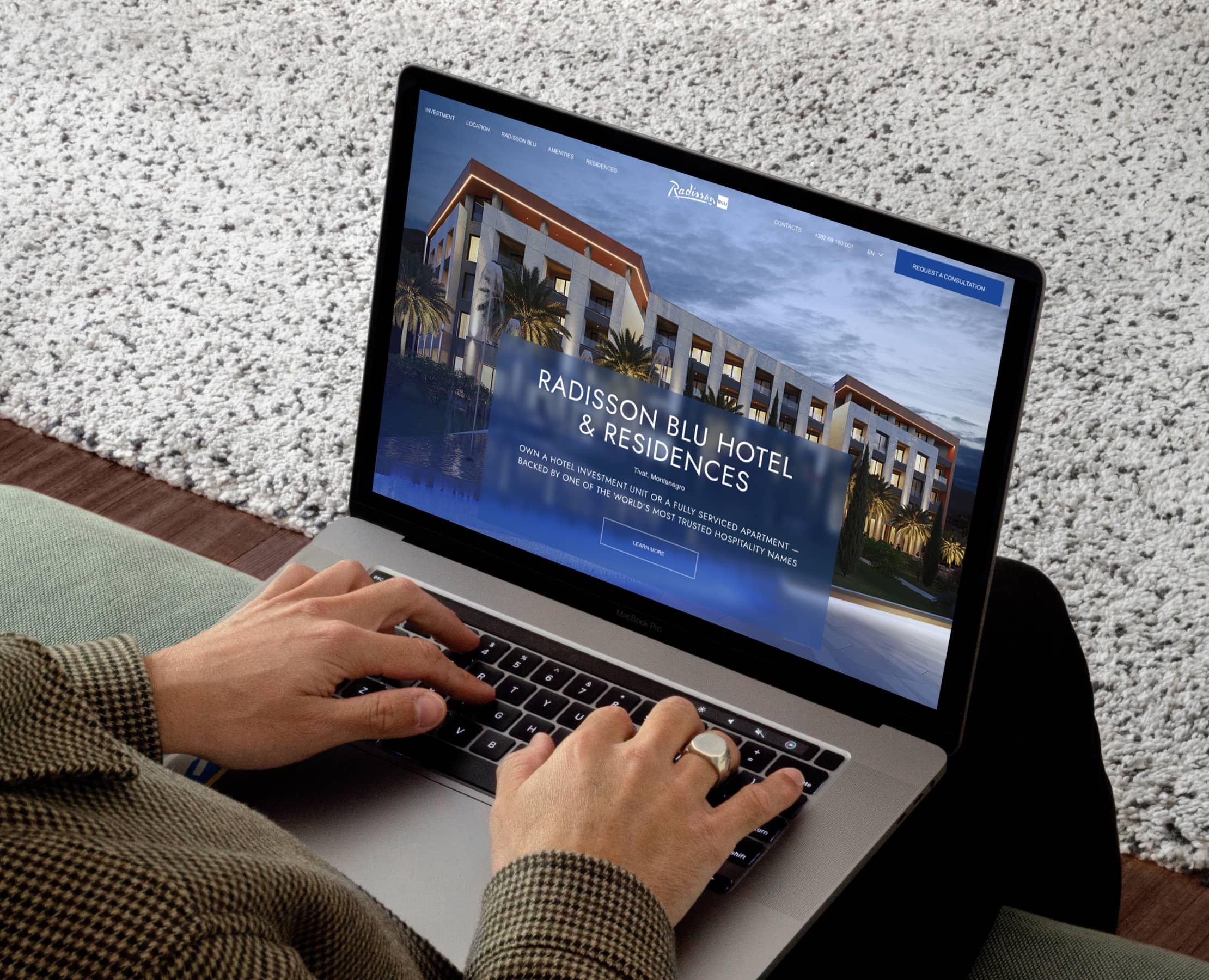 Премиальный комплекс отеля и резиденций — Интерфейсы на Dprofile