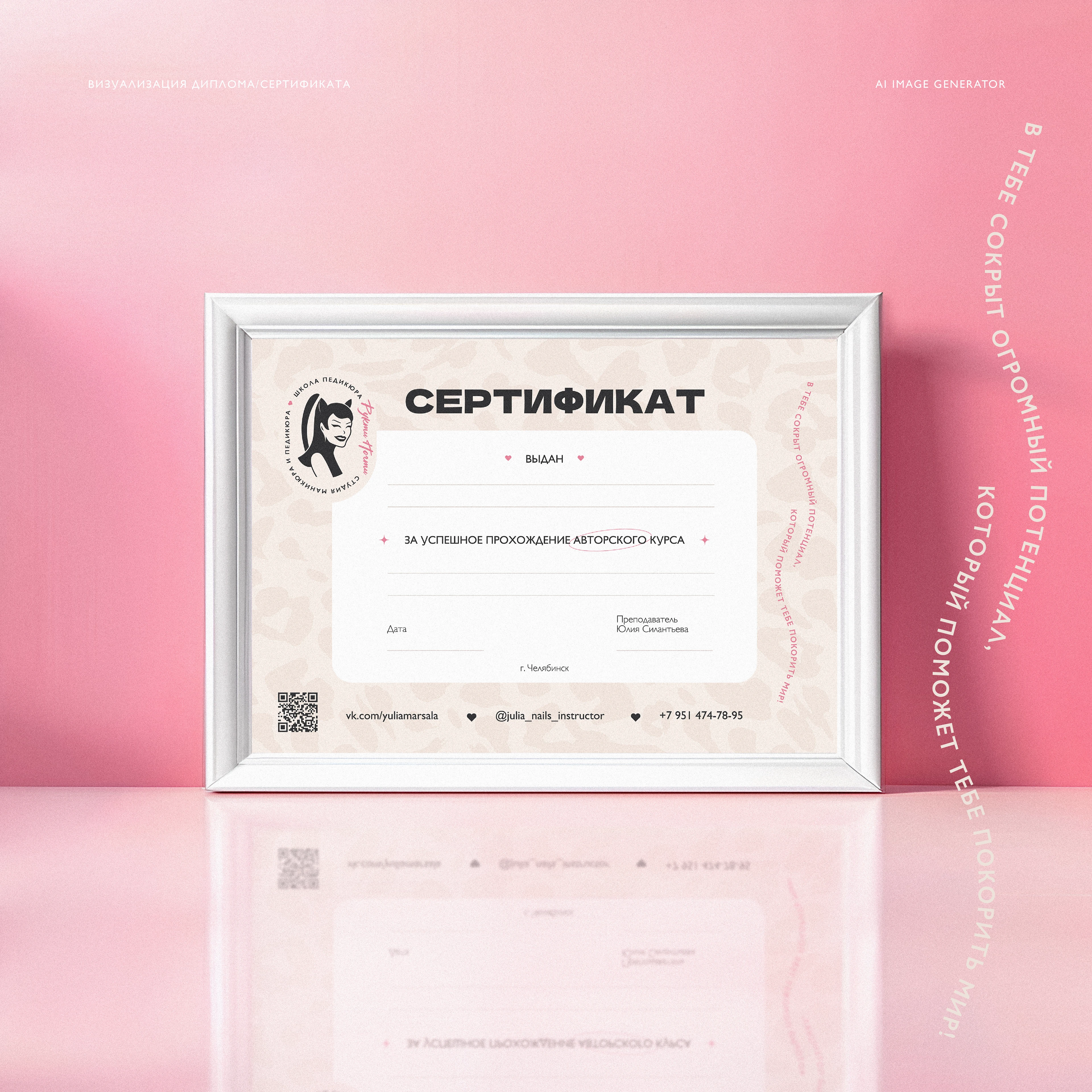 Айдентика/Фирменный стиль студии маникюра и педикюра — Изображение №15 — Брендинг на Dprofile