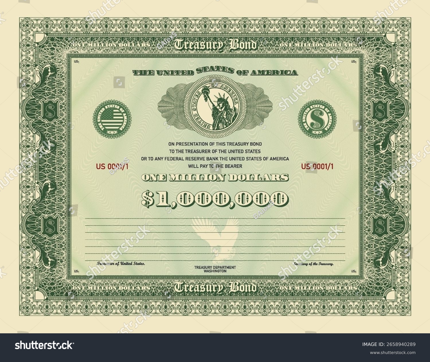Векторные казначейские облигации — Изображение №2 — Иллюстрация на Dprofile