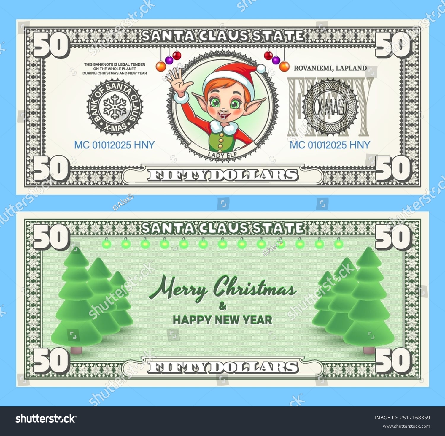 Векторные Рождественские деньги. Набор — Изображение №7 — Иллюстрация на Dprofile