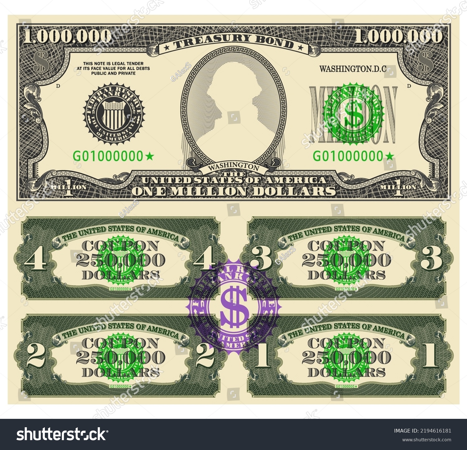 Векторные казначейские облигации — Изображение №1 — Иллюстрация на Dprofile