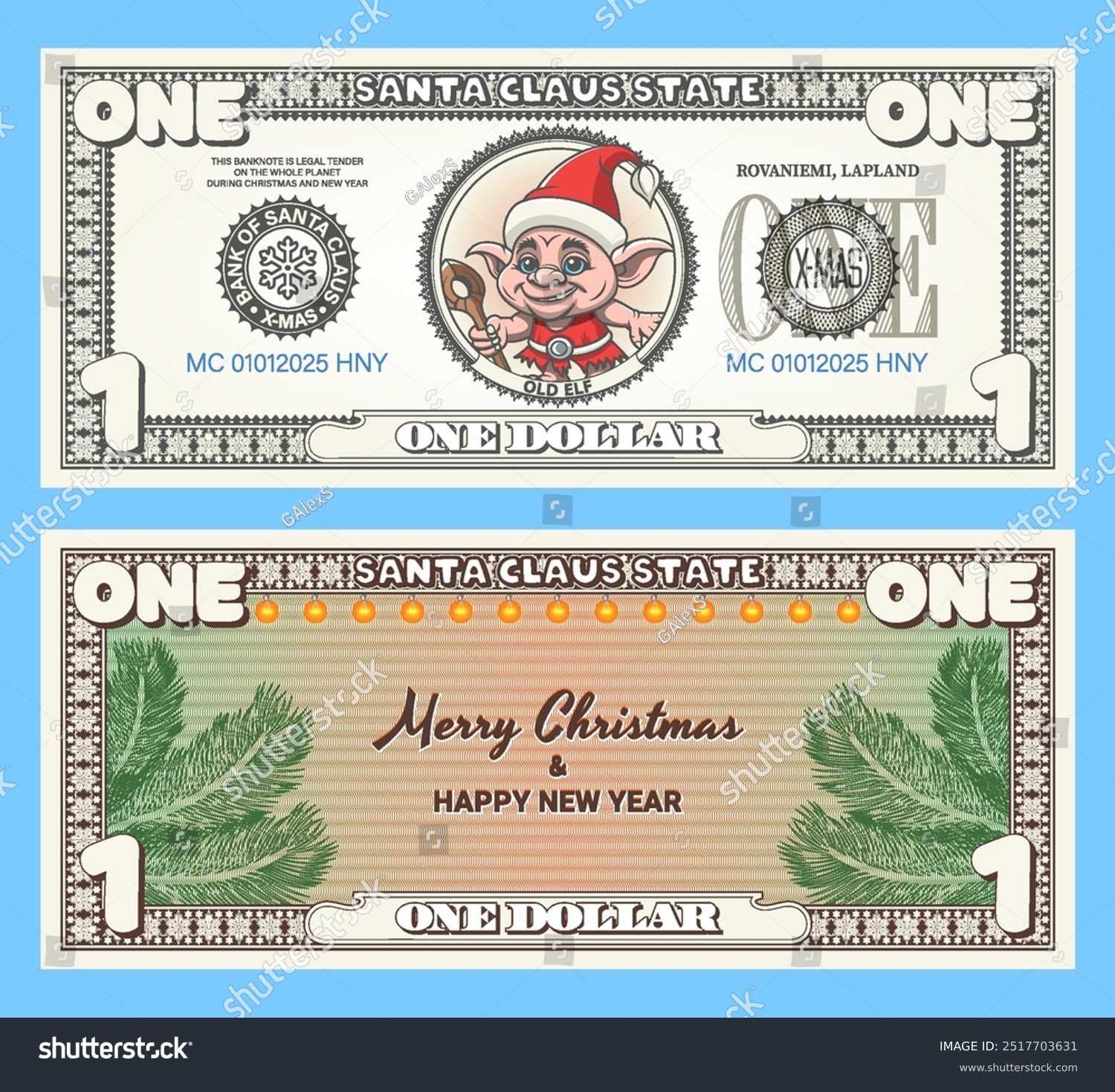 Векторные Рождественские деньги. Набор — Изображение №1 — Иллюстрация на Dprofile