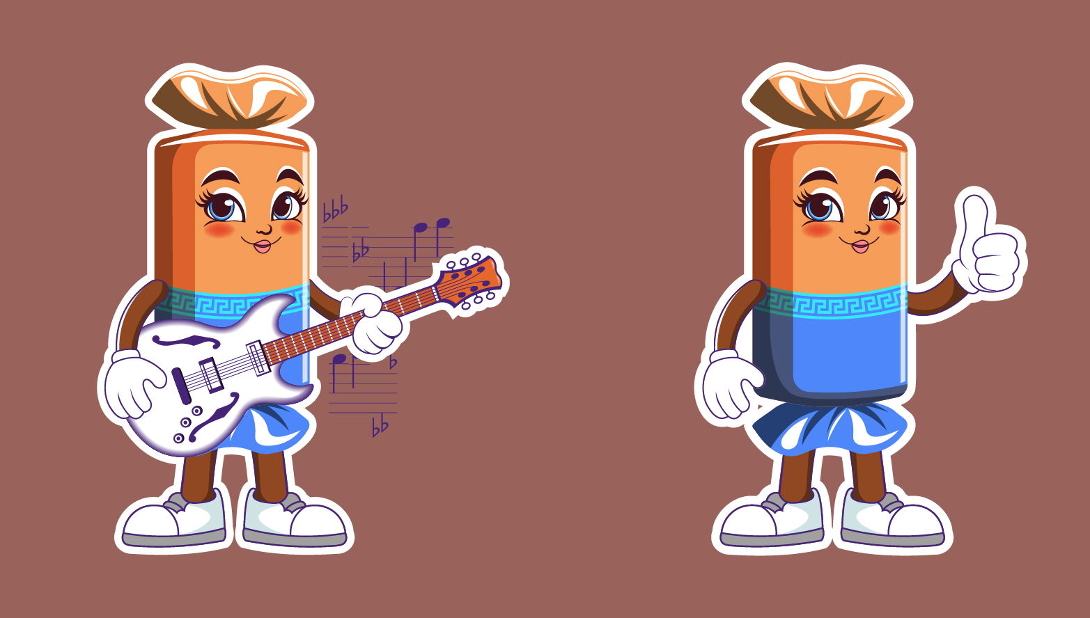 Векторный набор милых мультяшных конфеток. стикеры — Изображение №3 — Иллюстрация на Dprofile