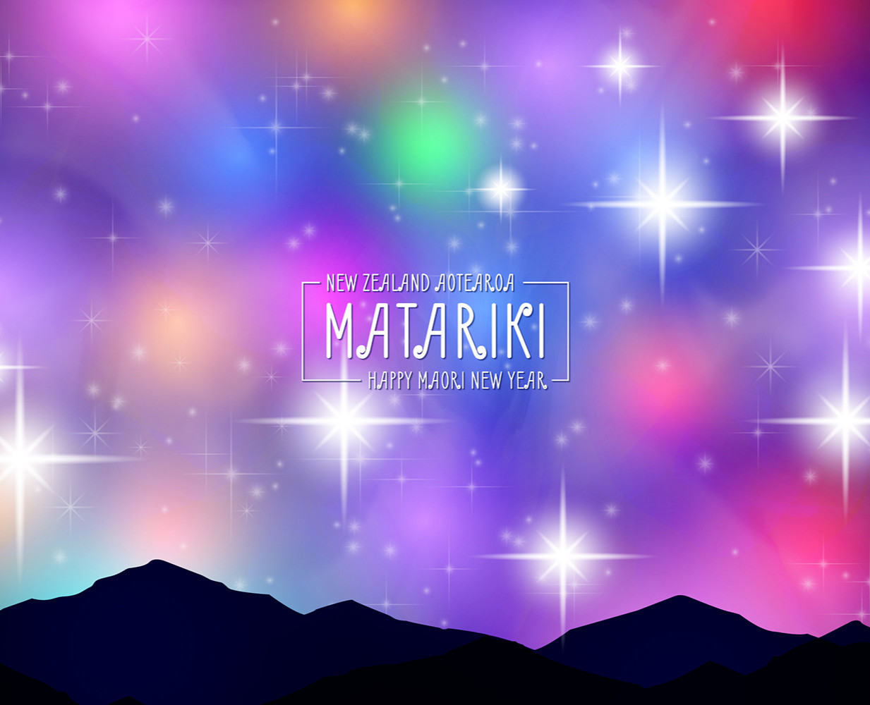 Новозеландский Новый год - Матарики (вектор) — Иллюстрация на Dprofile