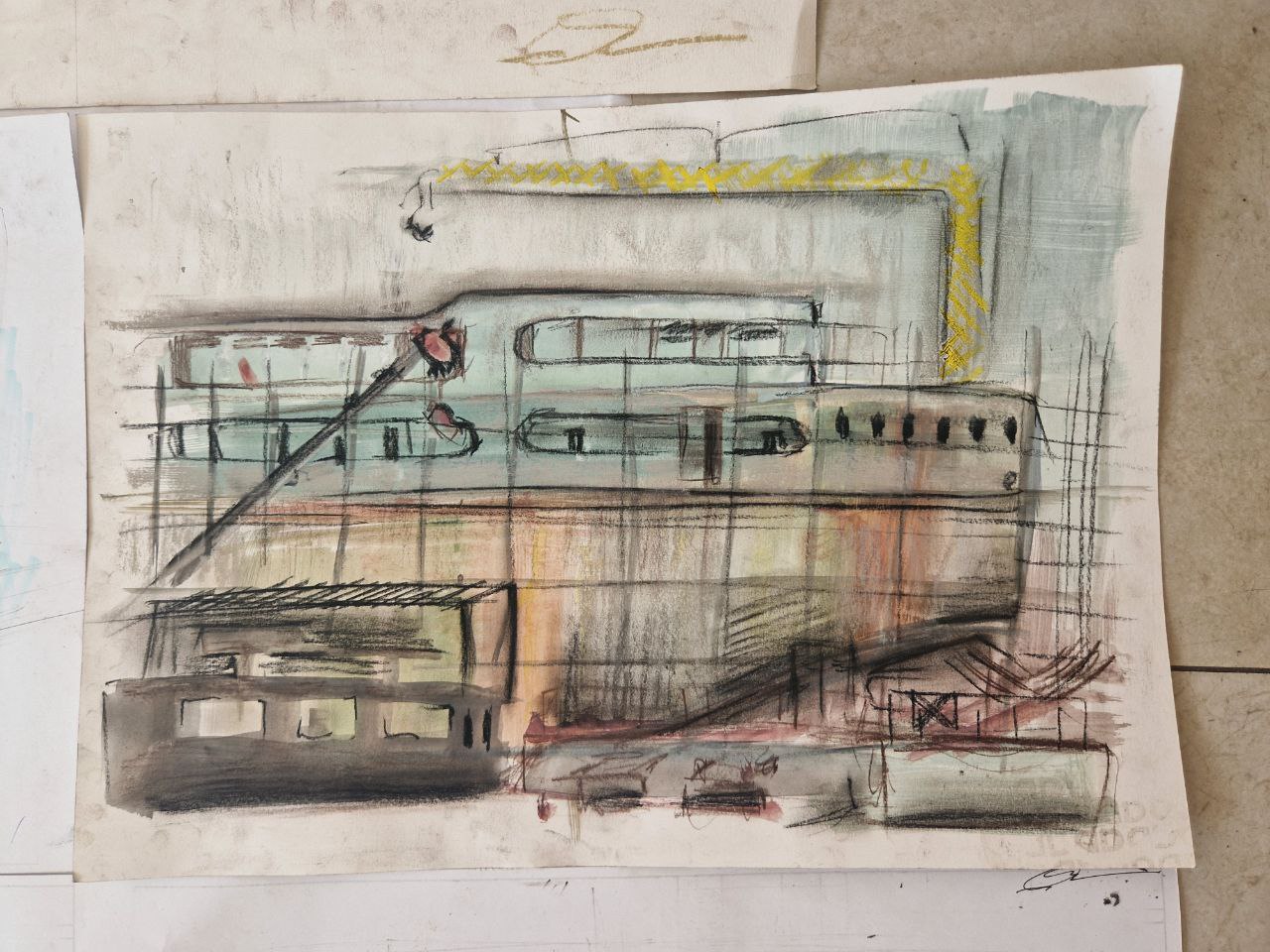 Пленэрная практика 2025 — Изображение №7 — Иллюстрация, Графика на Dprofile