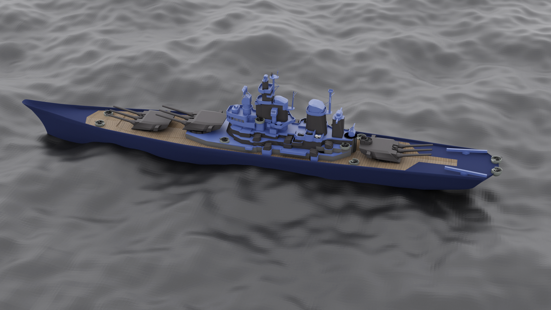 USS Iowa BB-61 — Изображение №1 — 3D на Dprofile