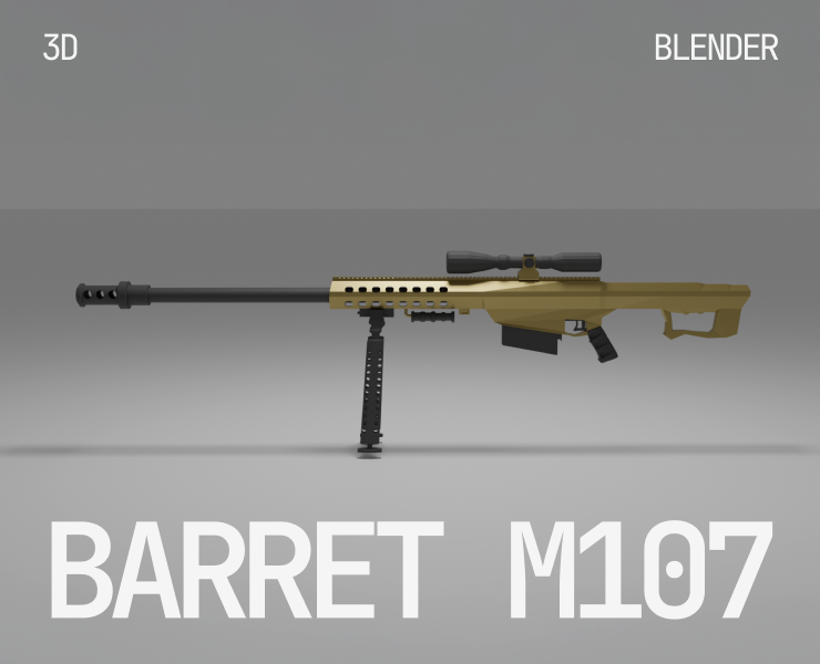 Barret M107 — 3D на Dprofile