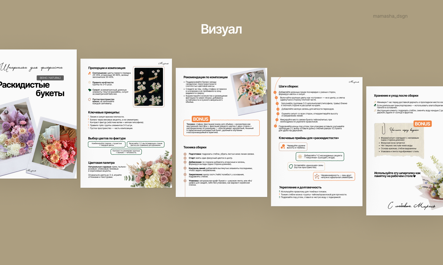 Гайд для цветочного магазина — Изображение №4 — Брендинг, Графика на Dprofile