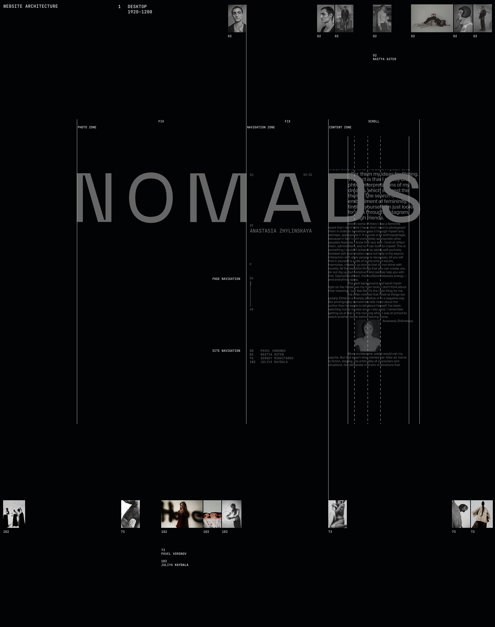 Nomads magazine website — Изображение №4 — Интерфейсы, Анимация на Dprofile