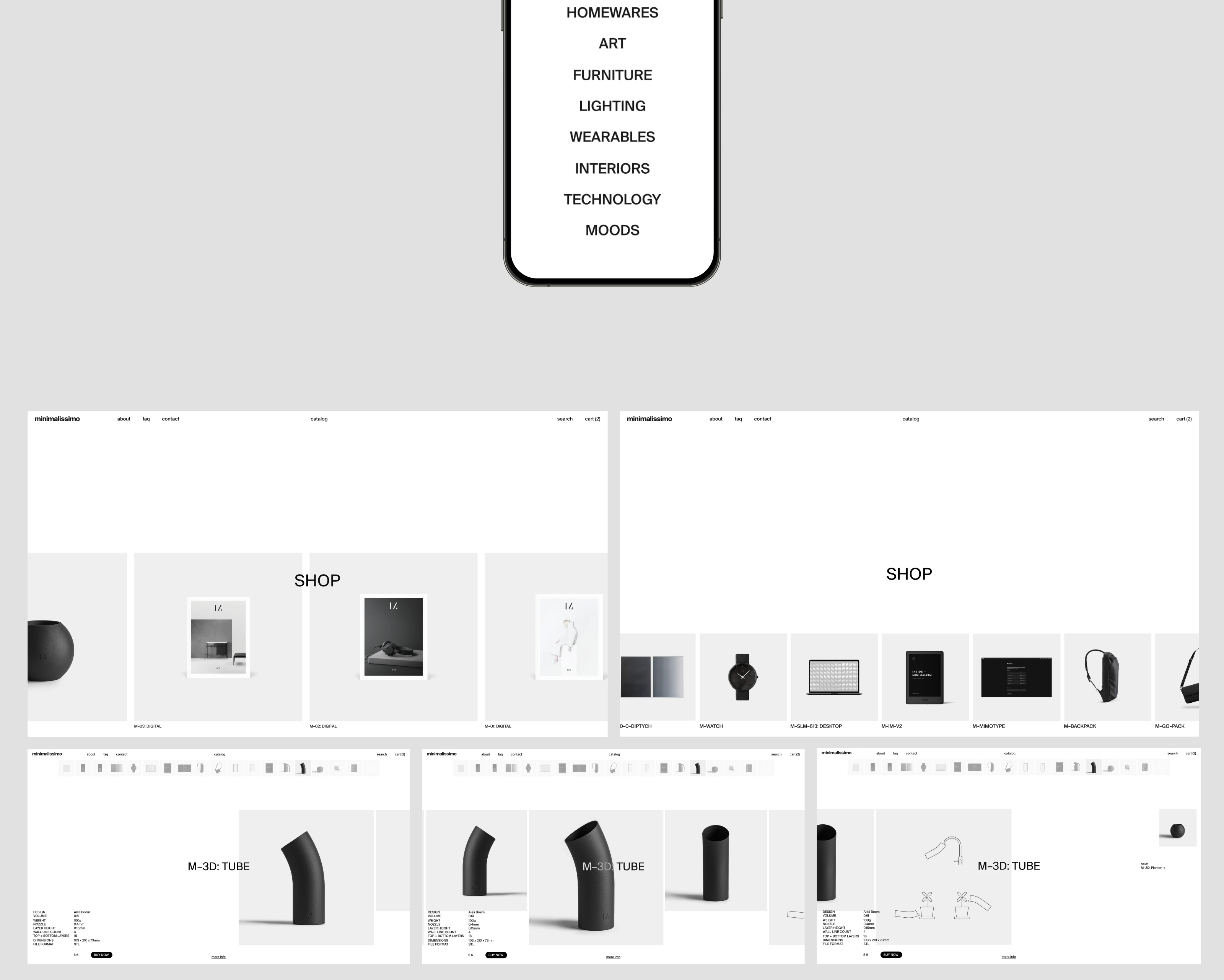Интернет-магазин Minimallisimo — Изображение №4 — Интерфейсы, Анимация на Dprofile