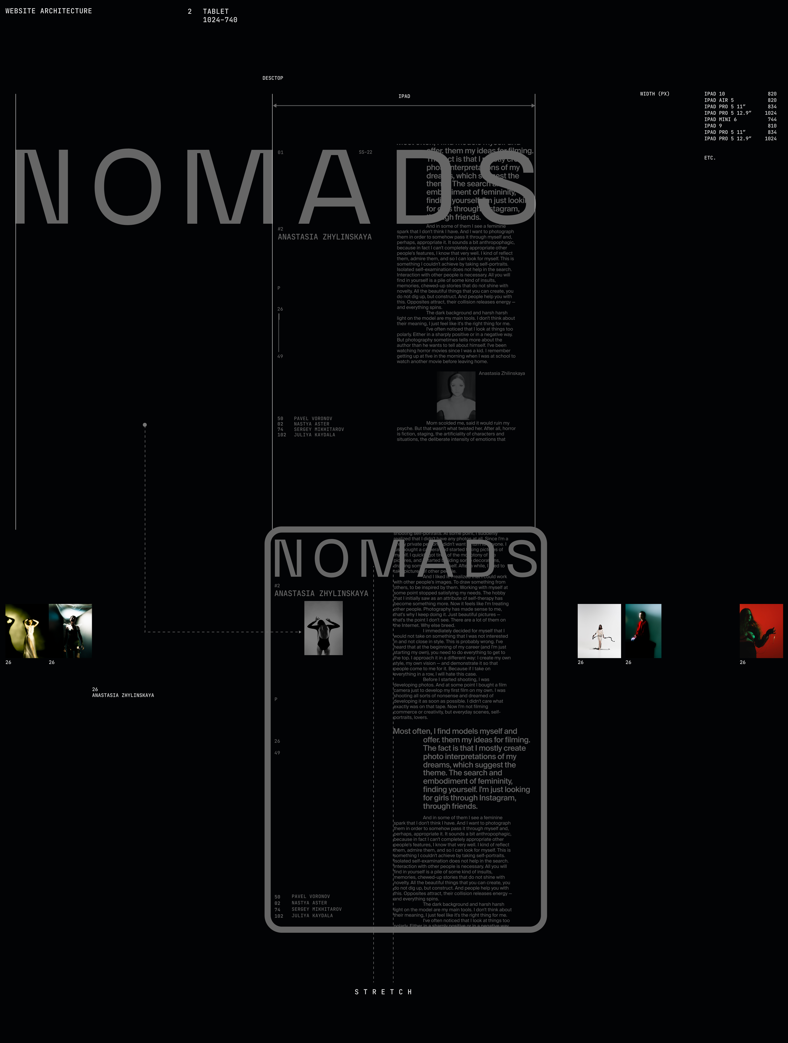 Nomads magazine website — Изображение №6 — Интерфейсы, Анимация на Dprofile