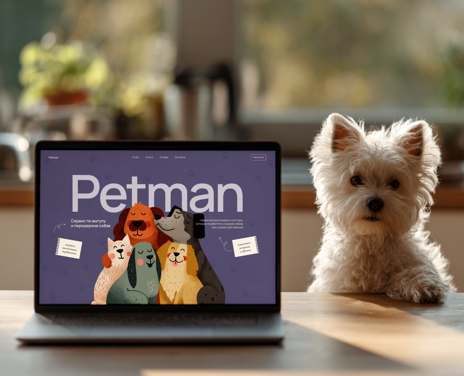 Дизайн сайта / Сервис для передержки собак на Dprofile