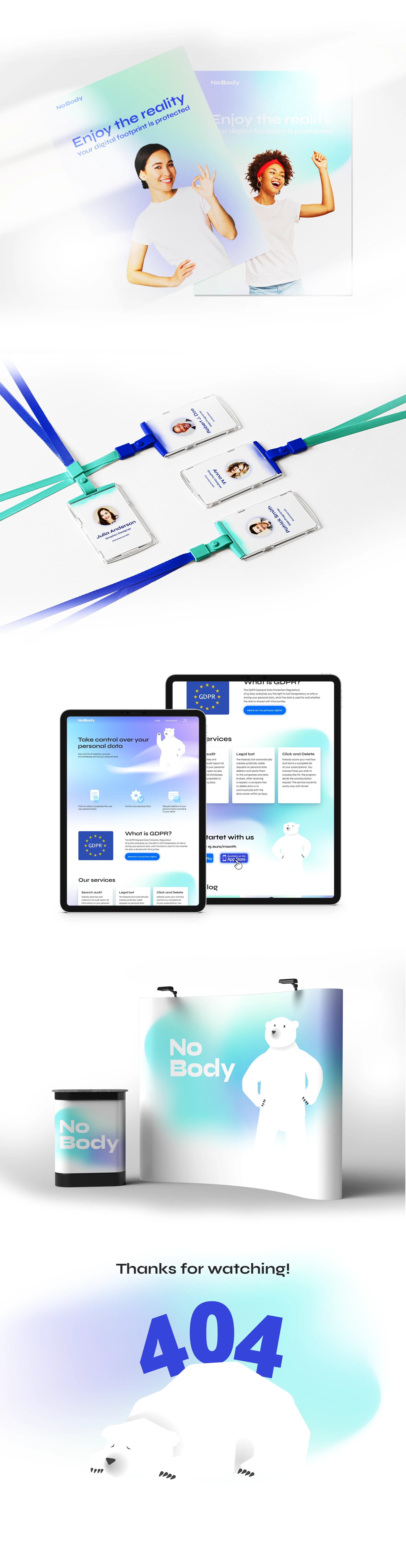 NoBody Design of the personal data protection service — Изображение №4 — Брендинг на Dprofile