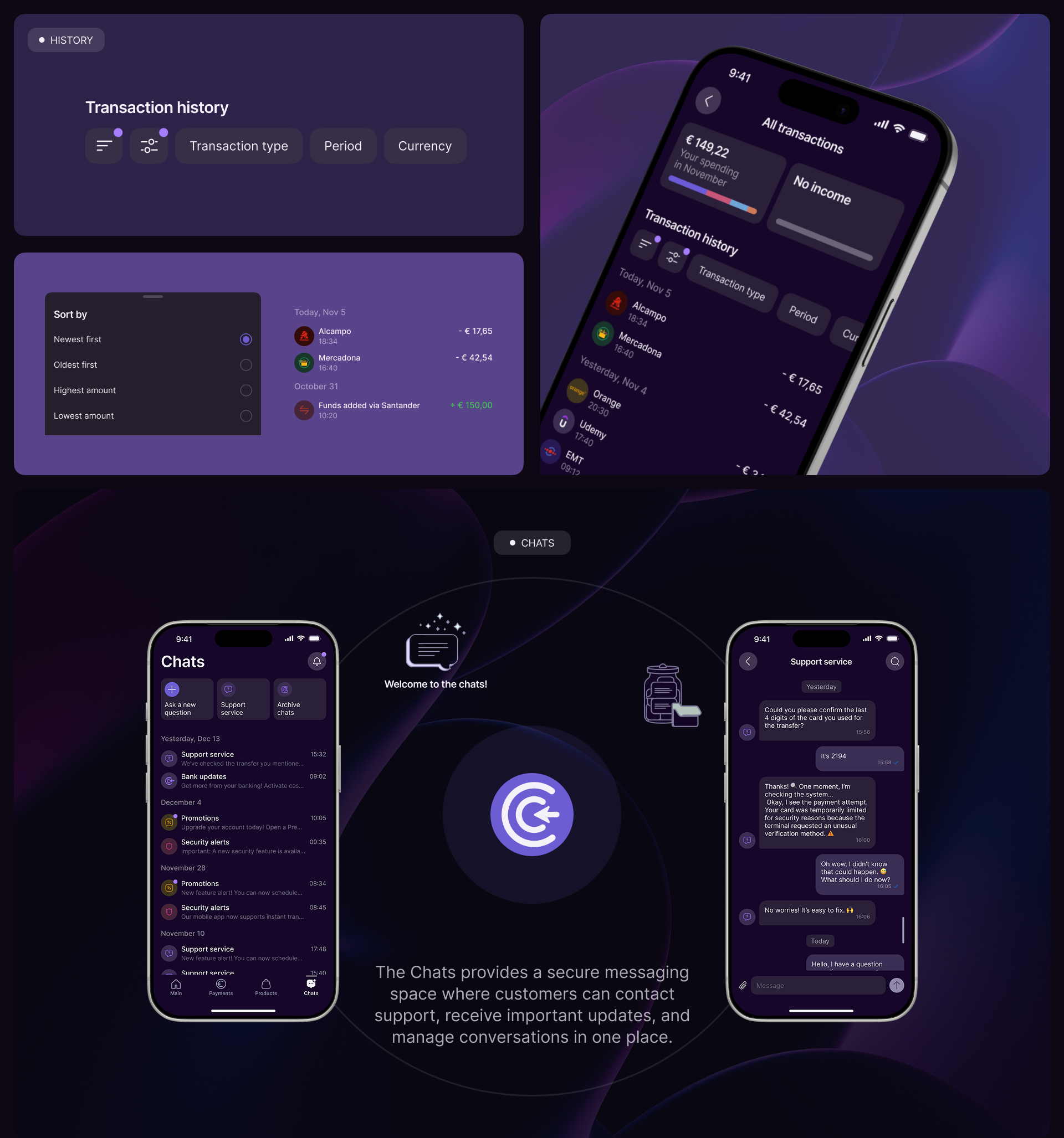 Mobile banking | Mobile app | UX/UI design — Изображение №10 — Интерфейсы на Dprofile