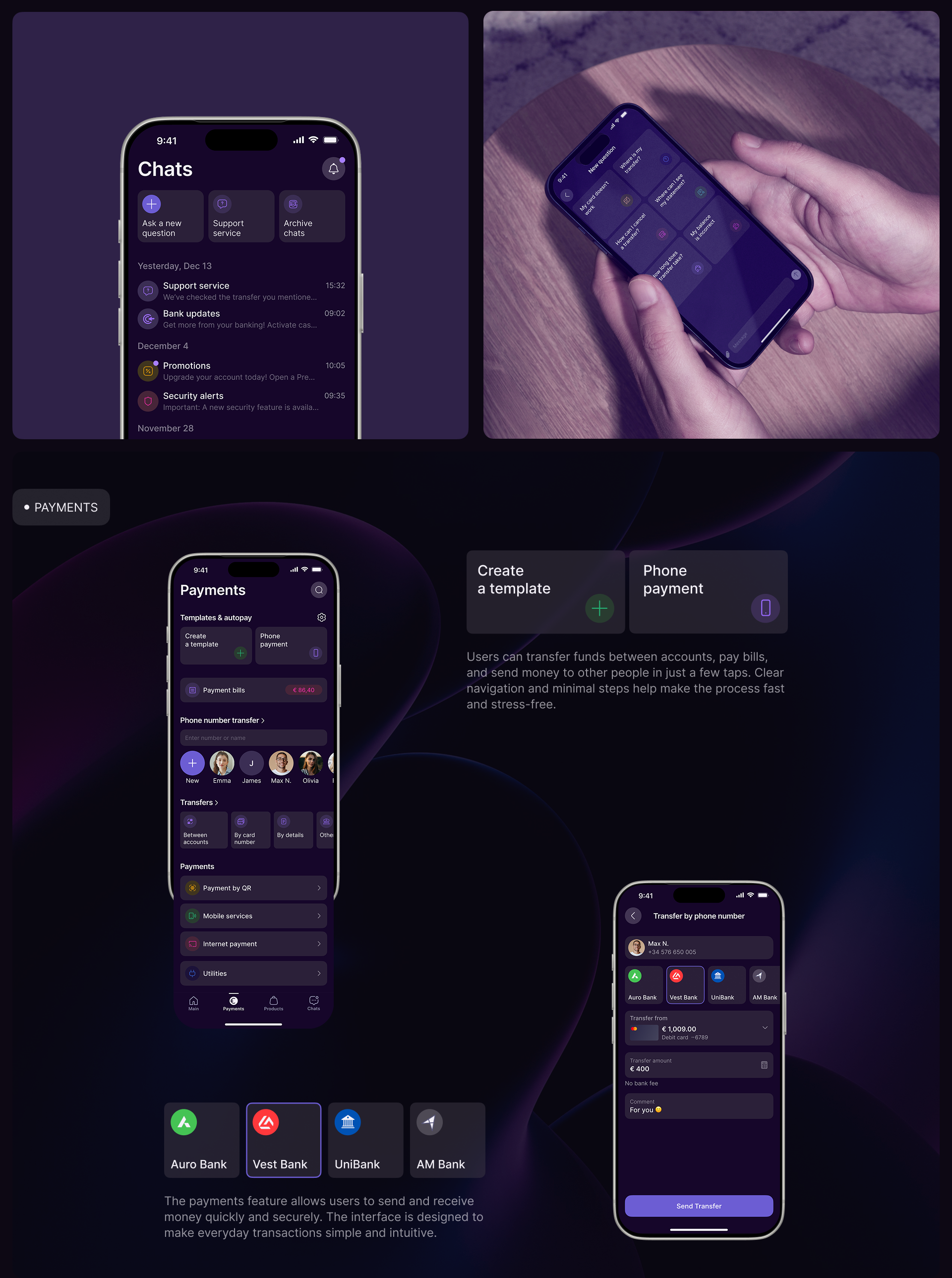 Mobile banking | Mobile app | UX/UI design — Изображение №7 — Интерфейсы на Dprofile
