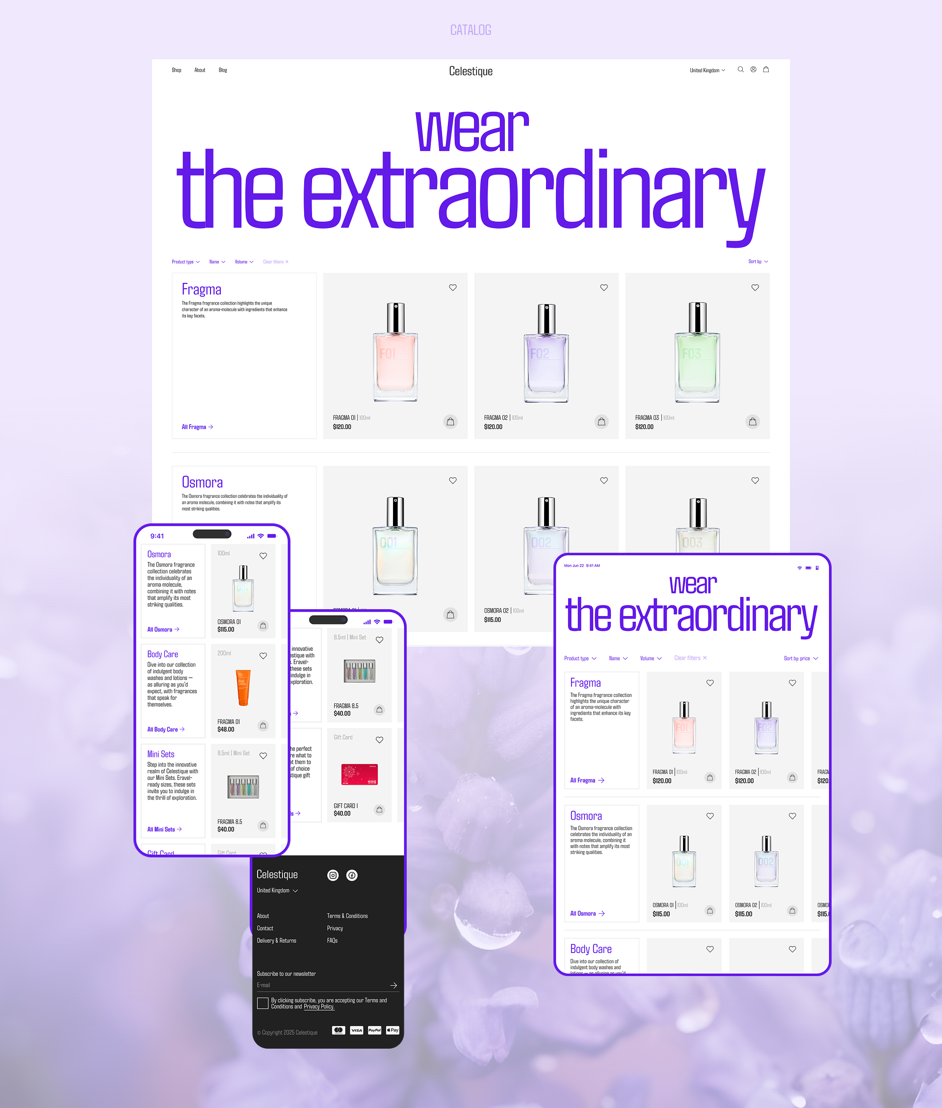 Celestique | E-commerce — Изображение №3 — Интерфейсы на Dprofile