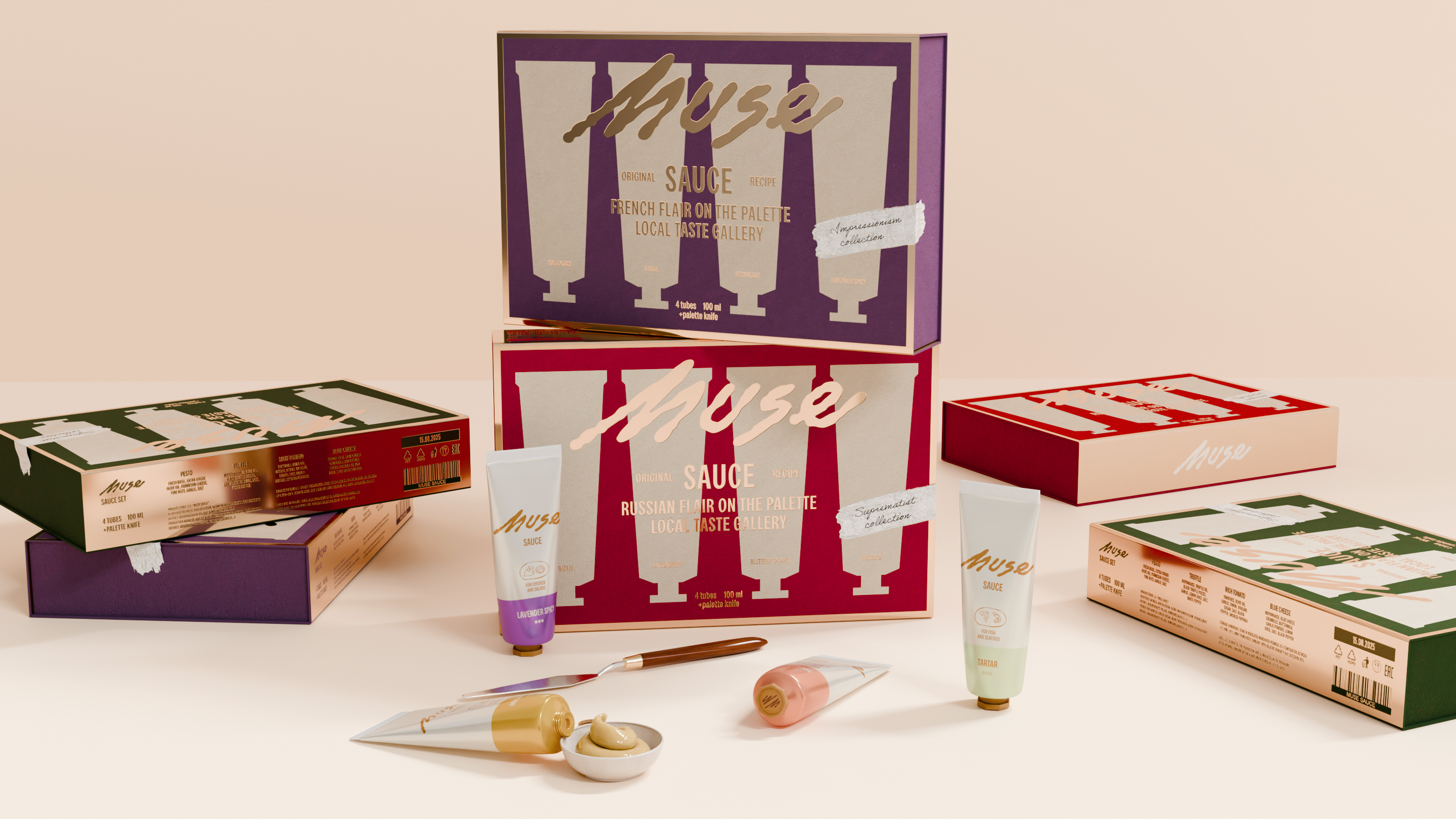 MUSE SAUCE. Упаковка соусов — Изображение №1 — Брендинг, Графика на Dprofile