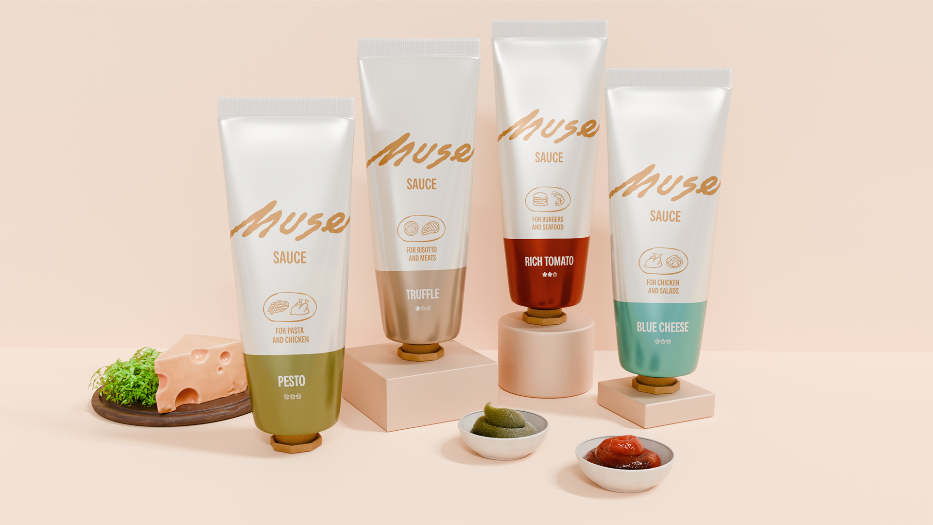 MUSE SAUCE. Упаковка соусов — Изображение №13 — Брендинг, Графика на Dprofile