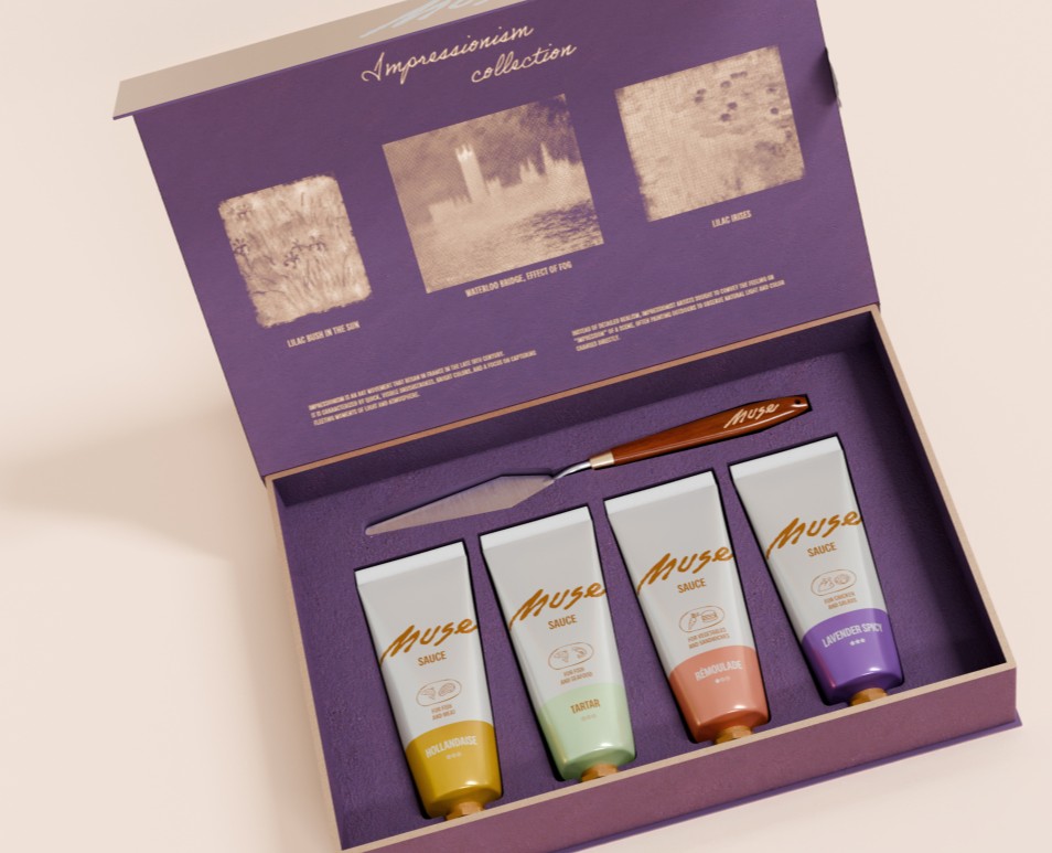 MUSE SAUCE. Упаковка соусов — Брендинг, Графика на Dprofile