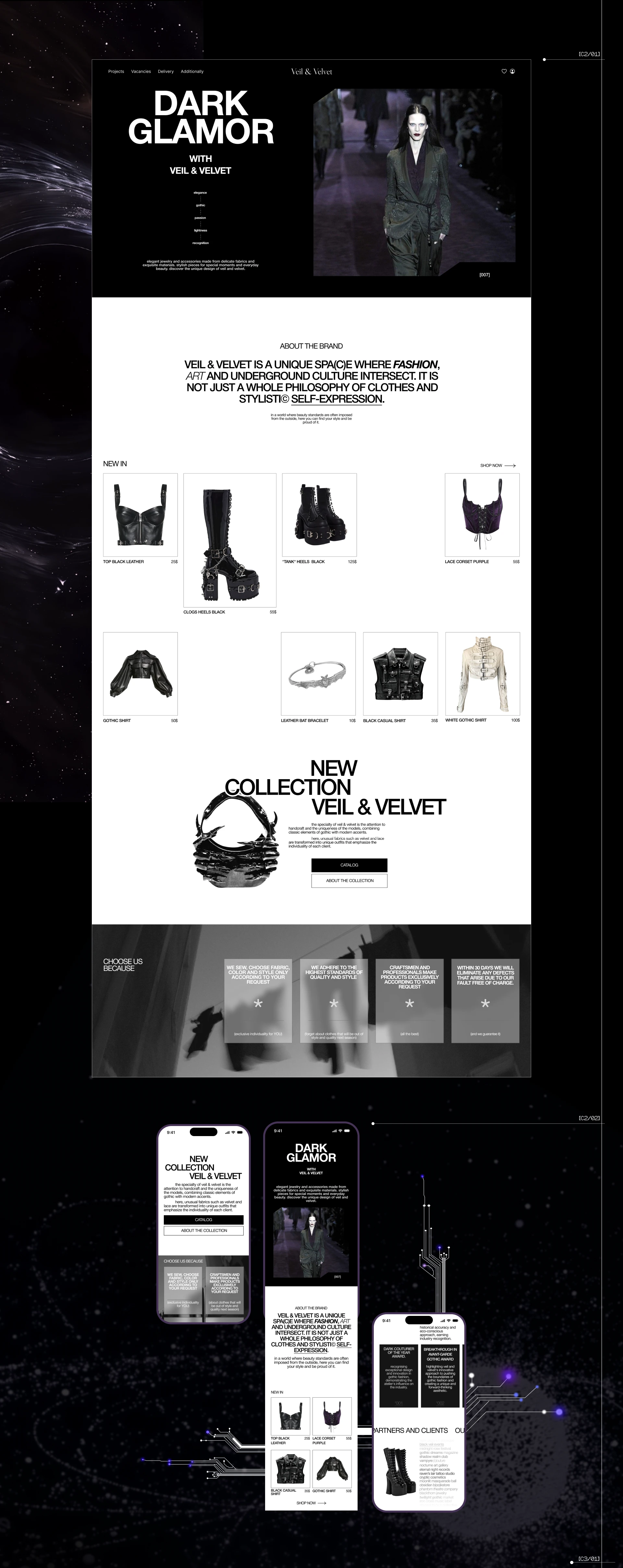 Veil & Velvet | Website — Изображение №3 — Интерфейсы, Брендинг на Dprofile