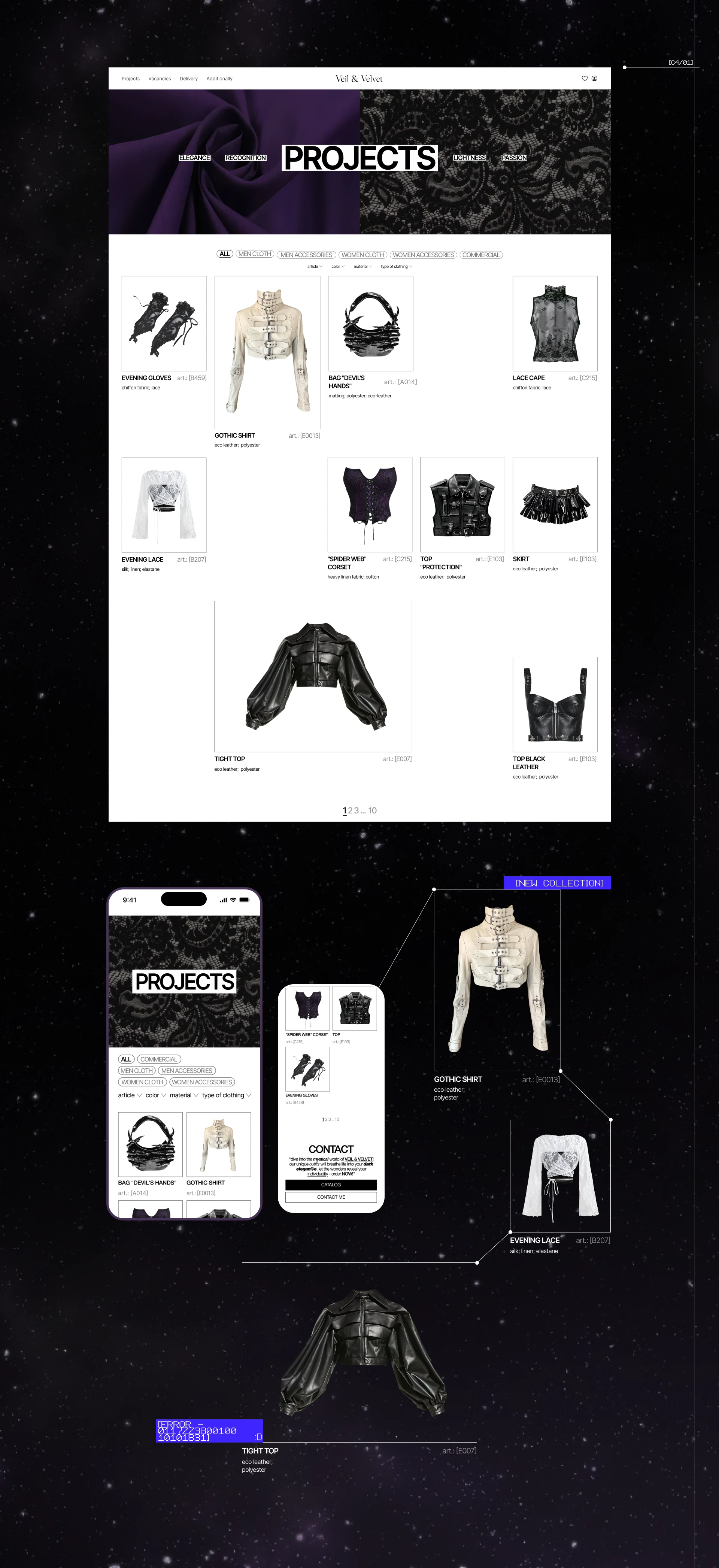Veil & Velvet | Website — Изображение №5 — Интерфейсы, Брендинг на Dprofile