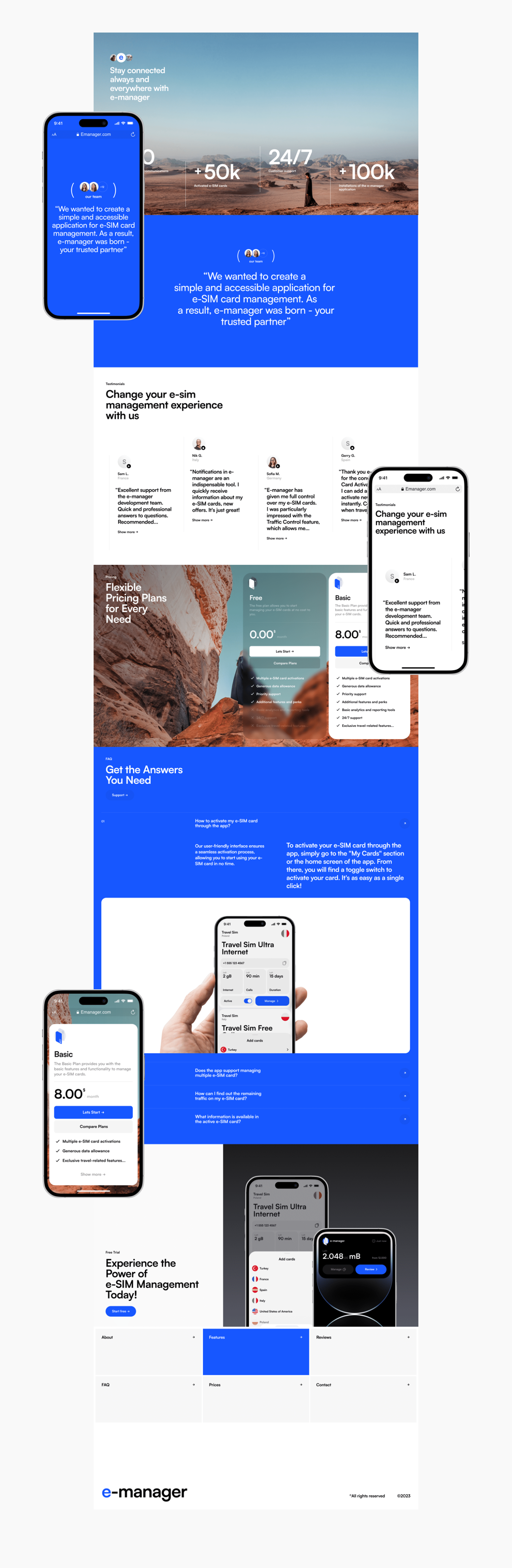 Mobile app & Promo website | E-SIM APP — Изображение №9 — Интерфейсы на Dprofile