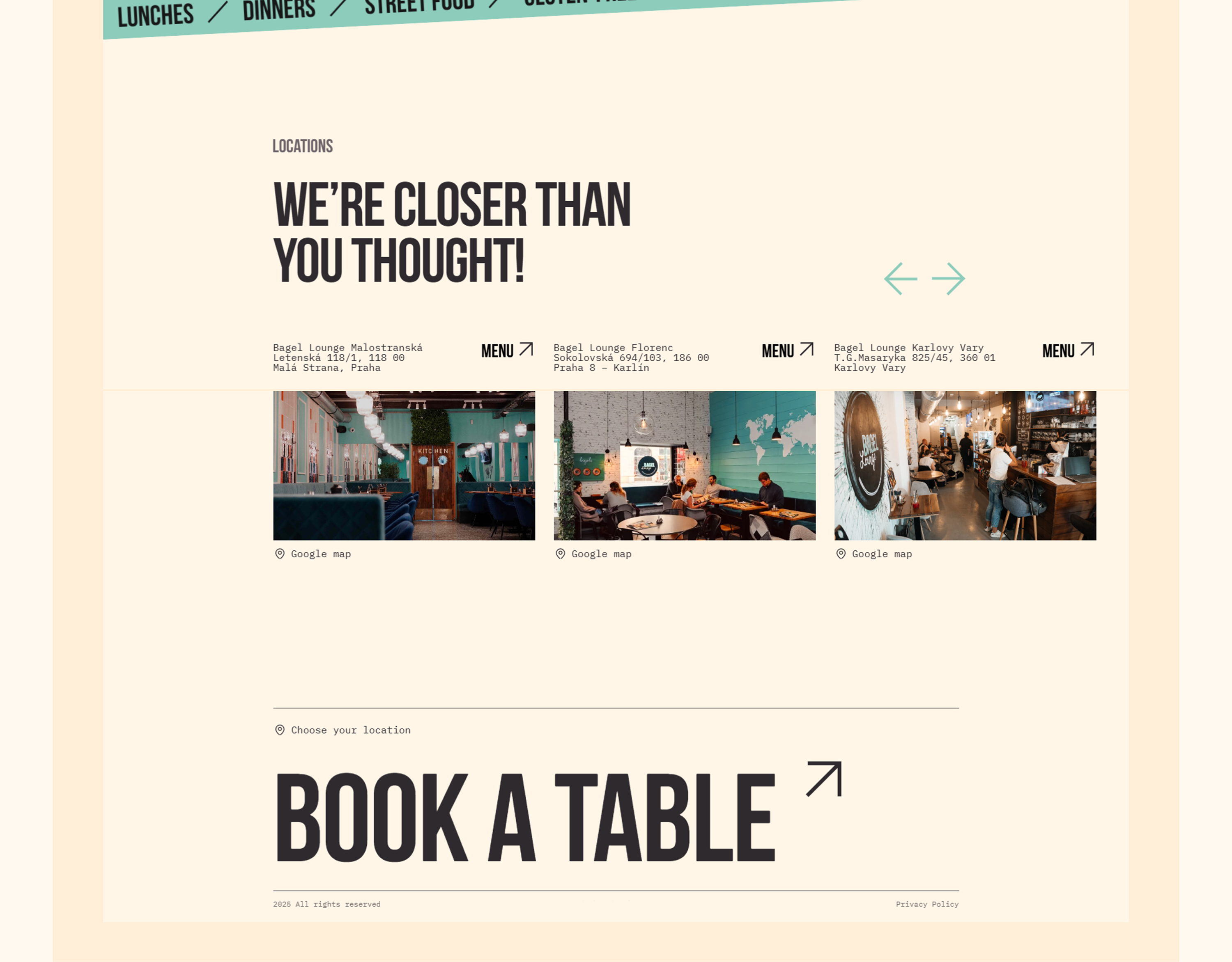 Bagel Lounge | Кафе — Изображение №12 — Интерфейсы, Брендинг на Dprofile