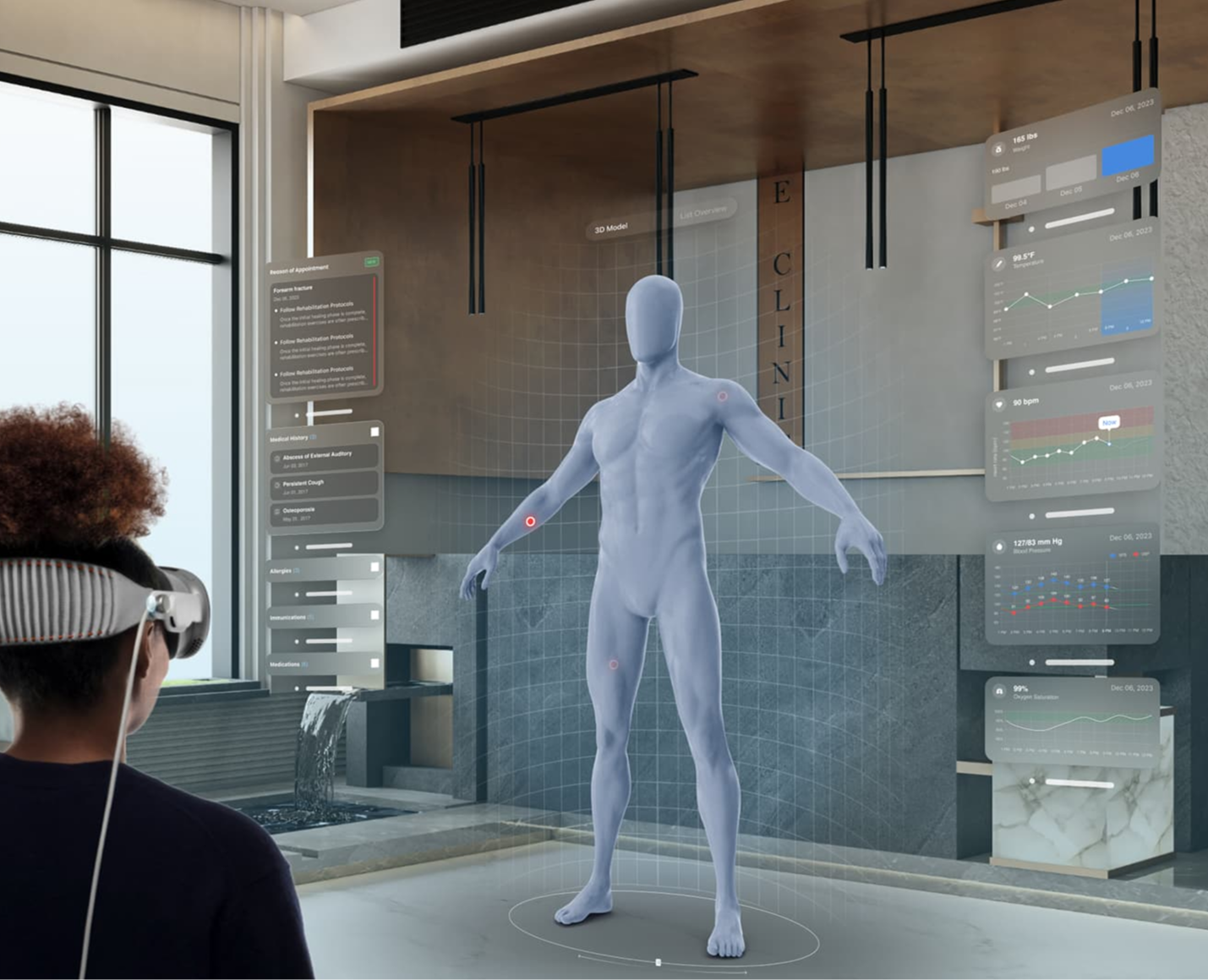 AR Health App — Интерфейсы на Dprofile