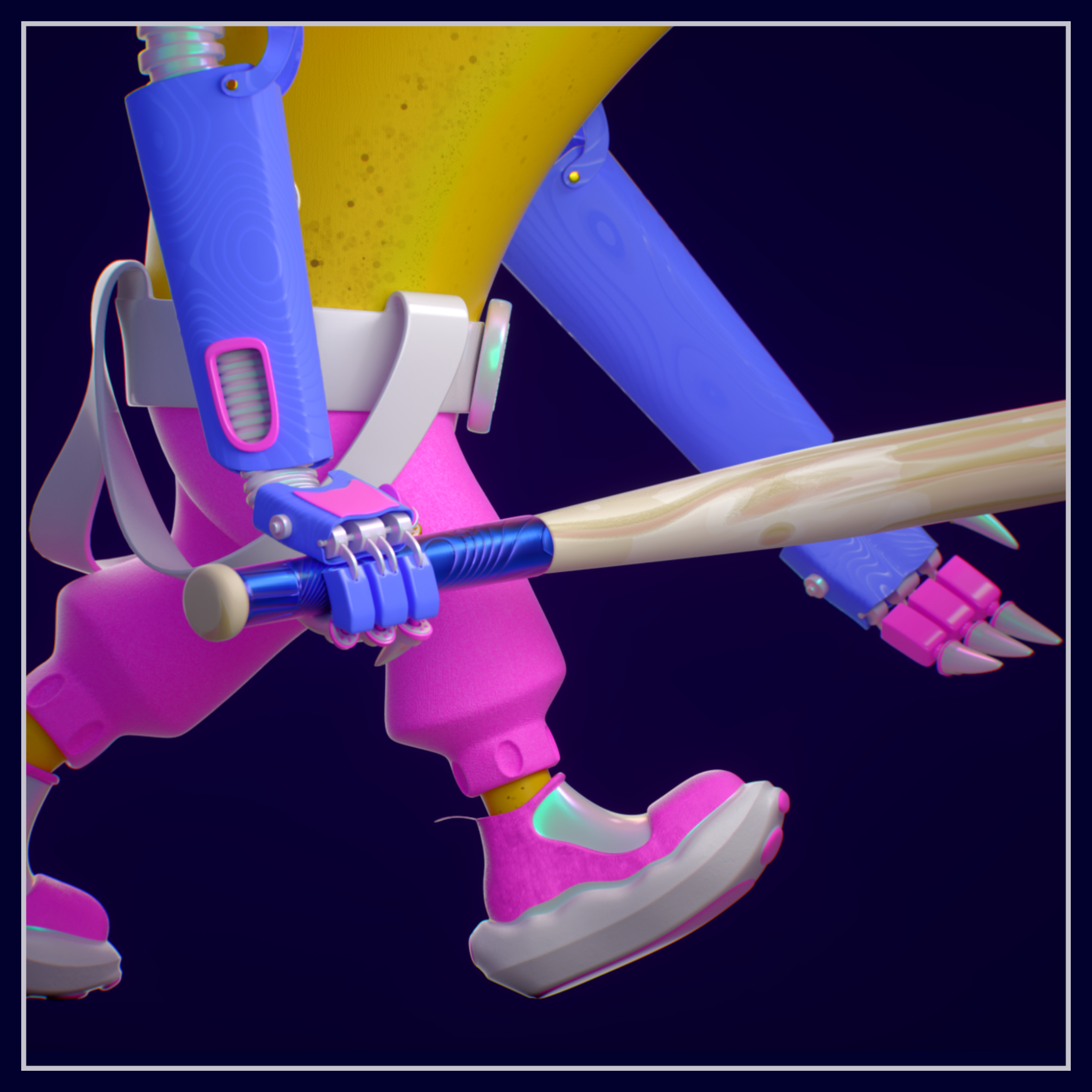 3D Character • Banana Monster — Изображение №1 — Иллюстрация, 3D на Dprofile