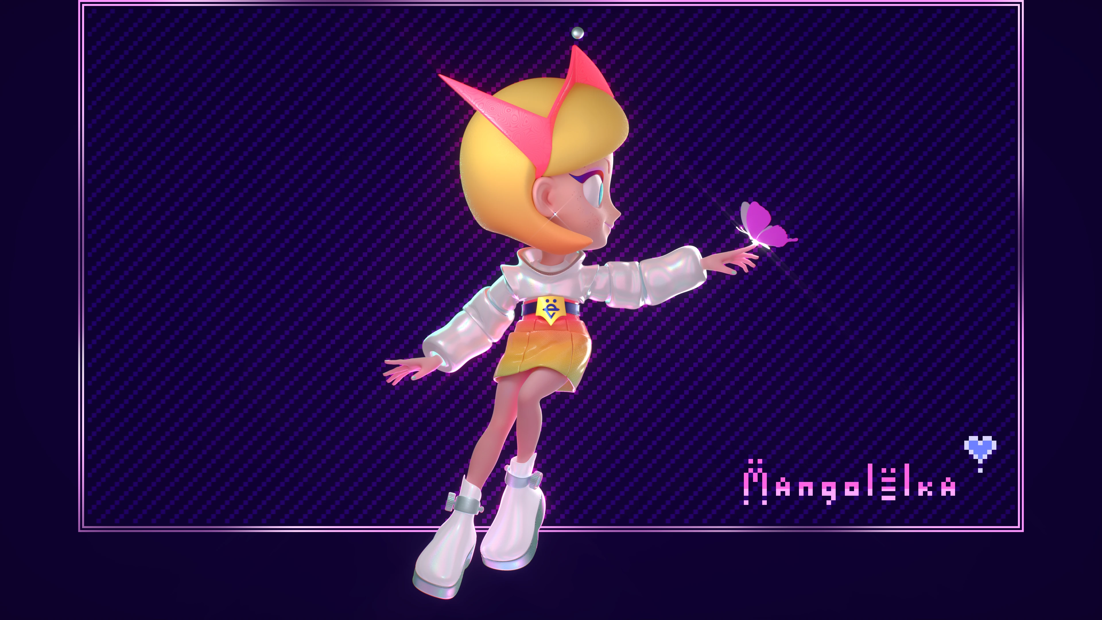 3D Character • Mango Girl — Изображение №1 — Иллюстрация, Анимация на Dprofile