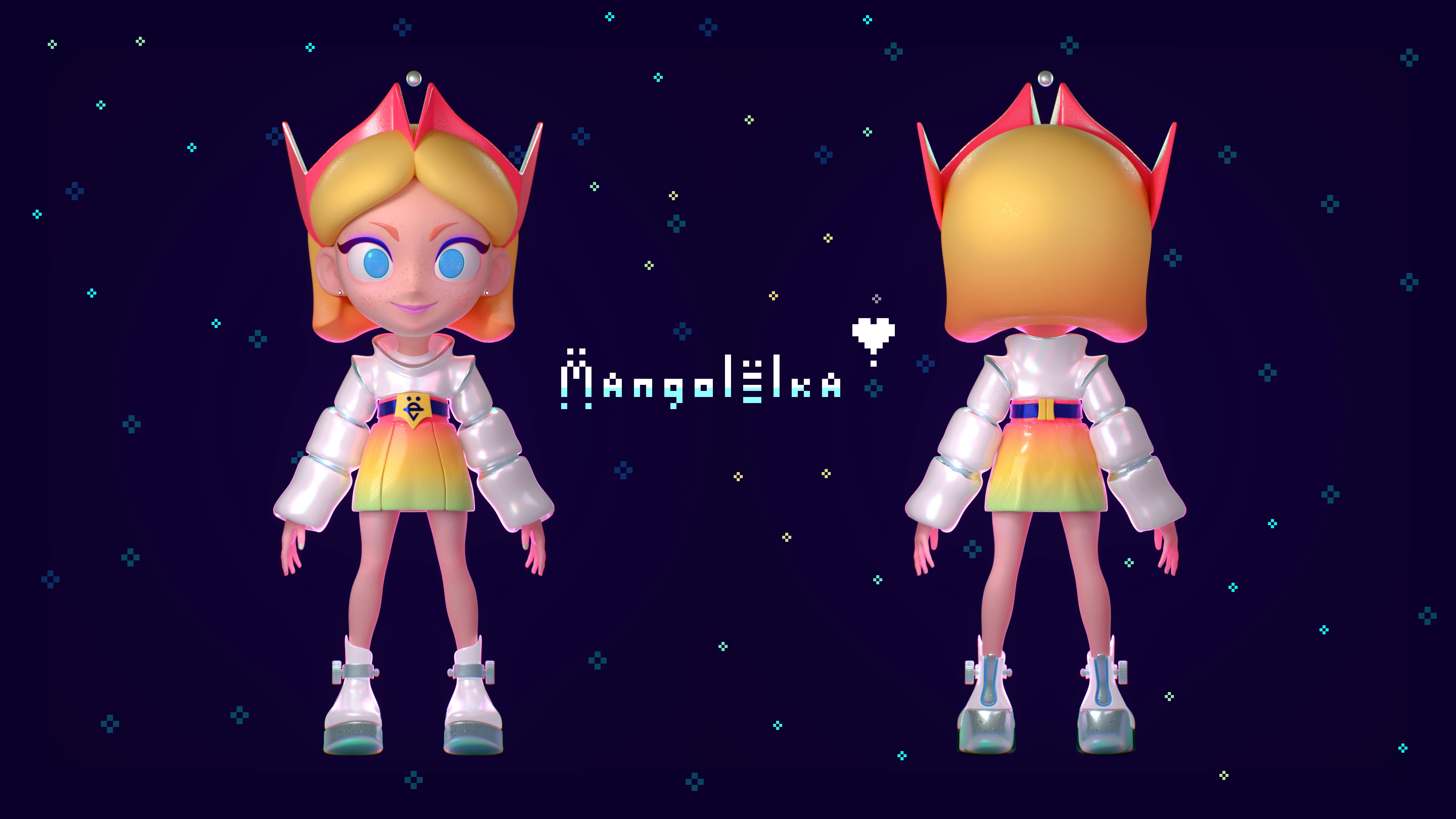 3D Character • Mango Girl — Изображение №5 — Иллюстрация, Анимация на Dprofile