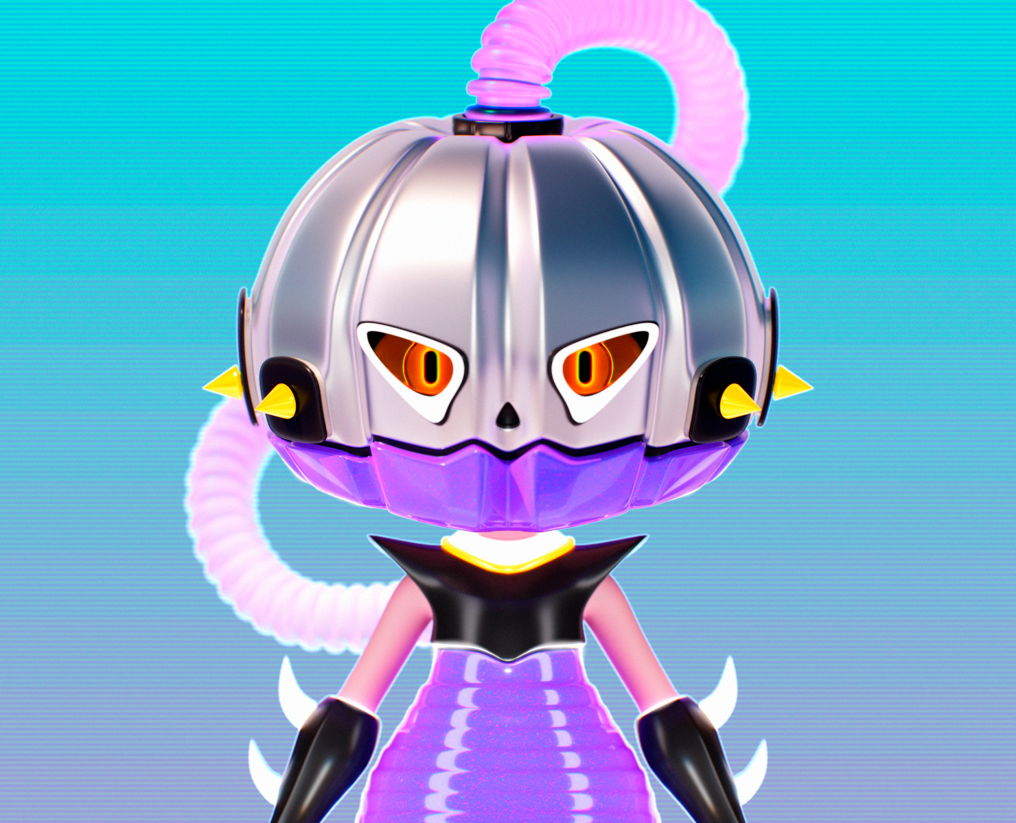 3D Character • Pumpkin Girl — Иллюстрация, Анимация на Dprofile