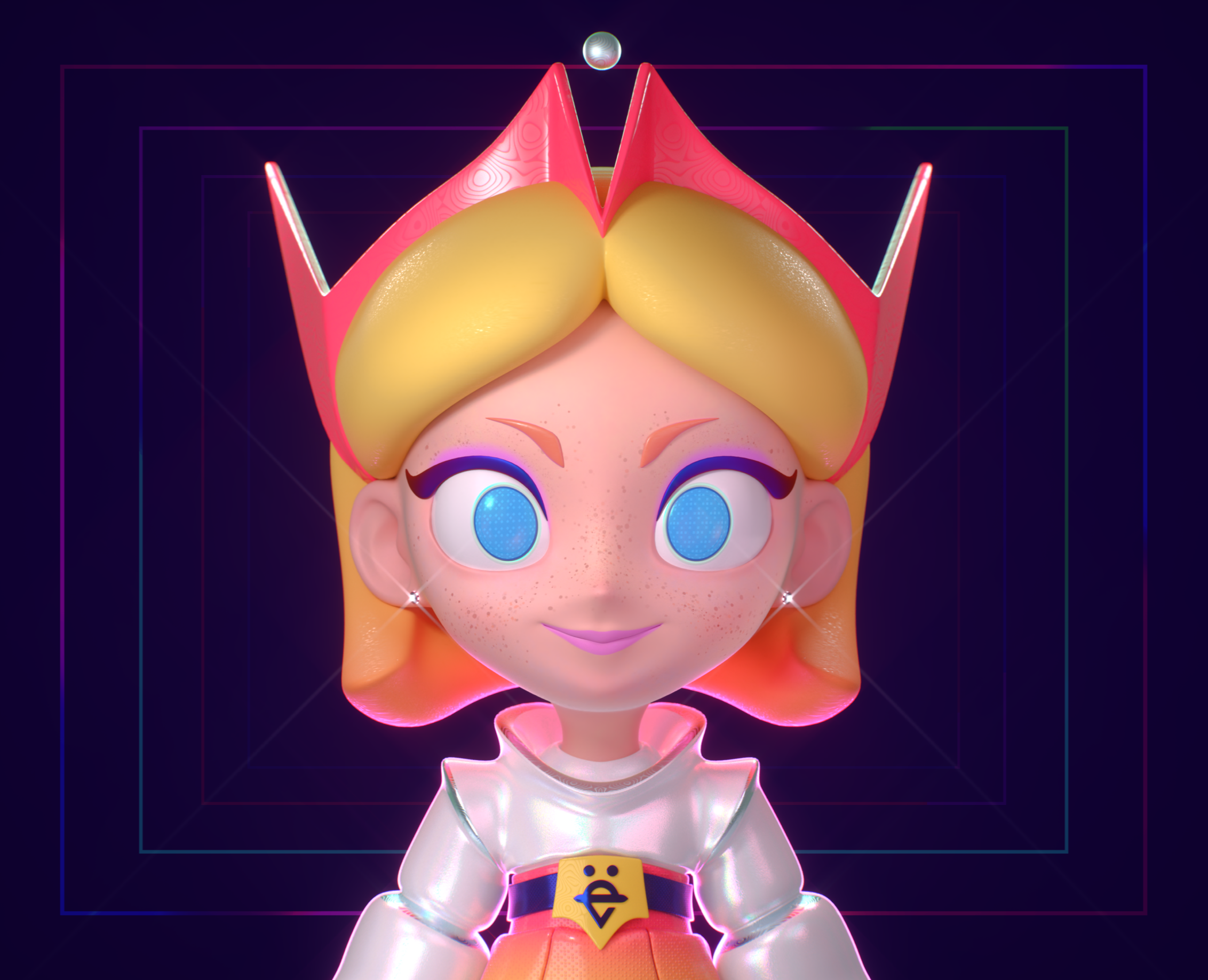 3D Character • Mango Girl — Иллюстрация, Анимация на Dprofile