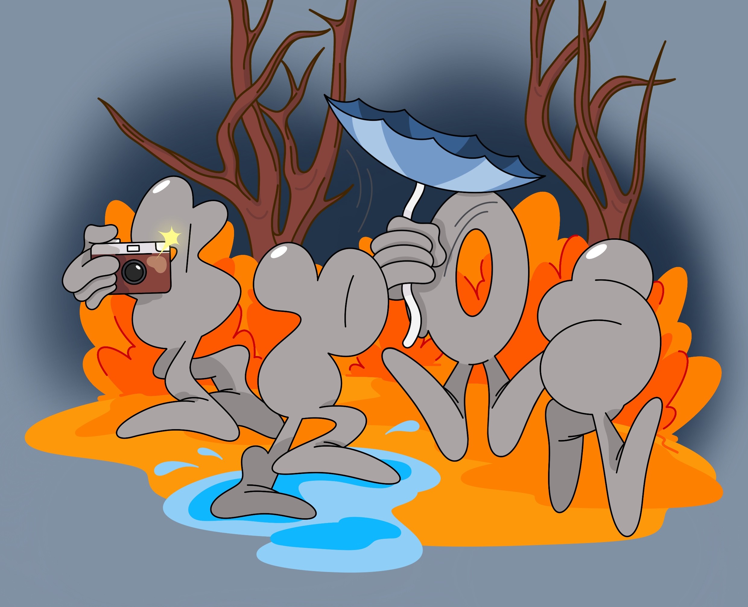 Иллюстрация на тему осень на Dprofile