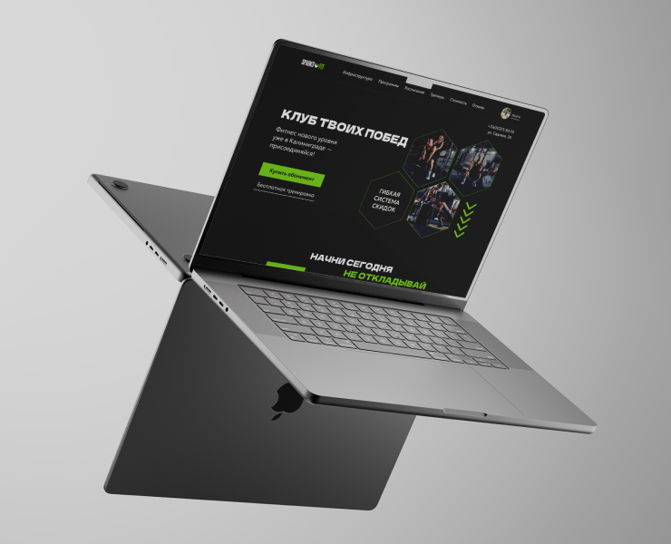 Лендинг для Фитнес-клуба | Веб-дизайн — Интерфейсы на Dprofile