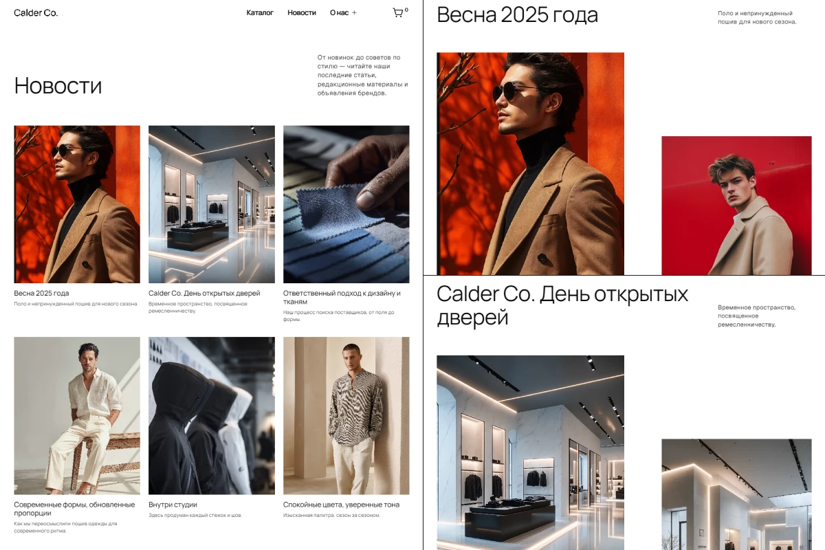 Colder Co. l Магазин одежды — Изображение №11 — Интерфейсы на Dprofile