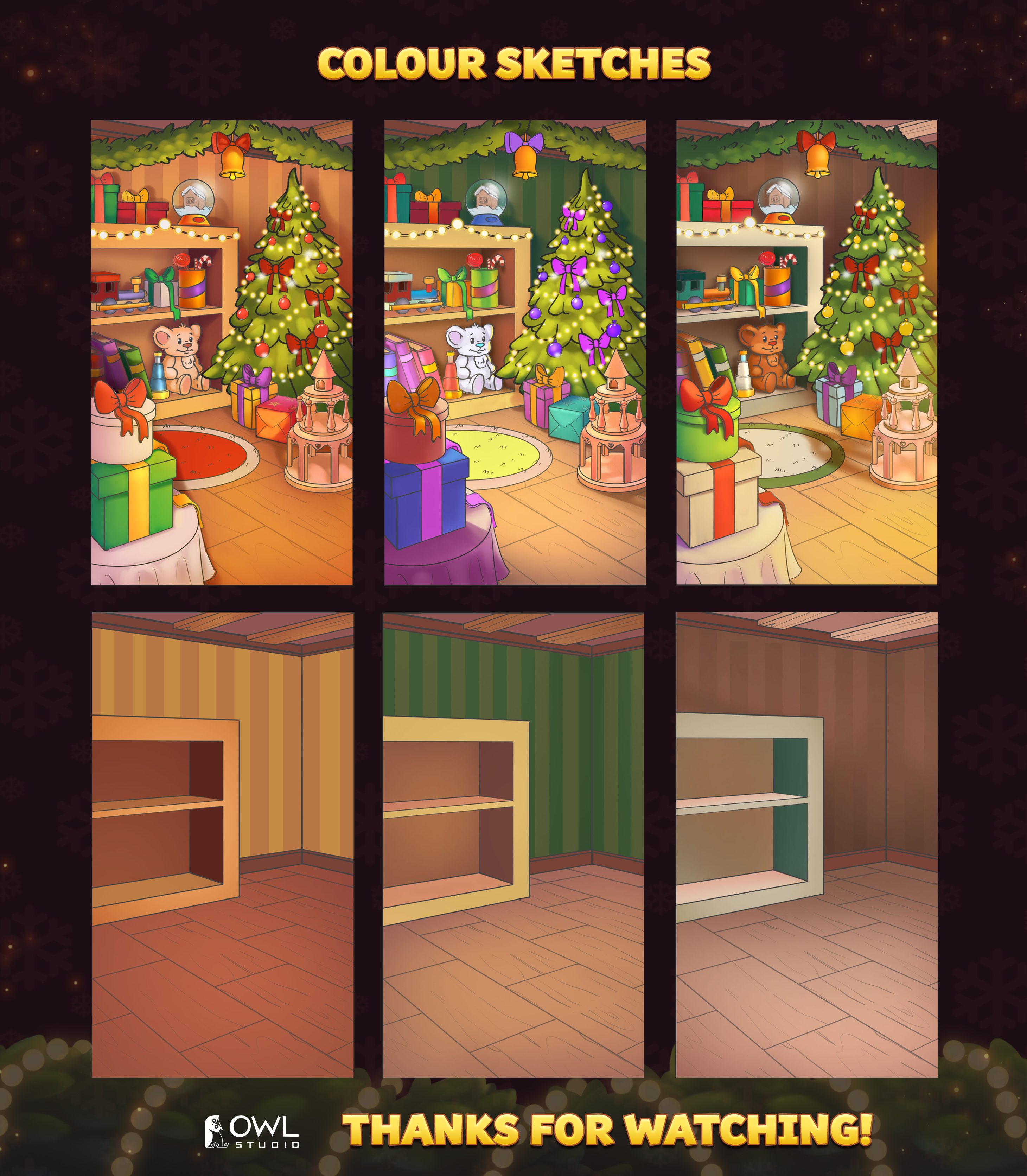 Christmas shop - casual background — Изображение №4 — Иллюстрация на Dprofile