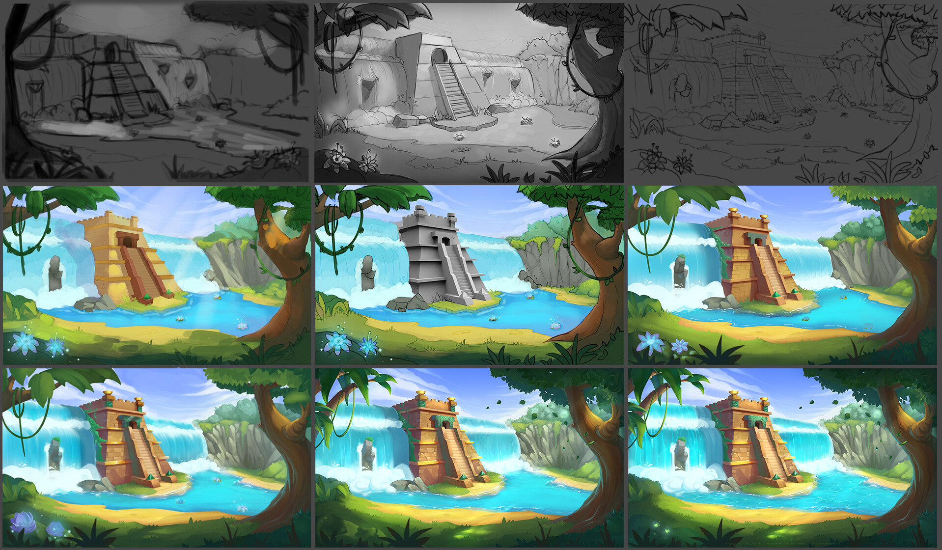 Tropical casual background 2021 — Изображение №3 — Иллюстрация, 3D на Dprofile