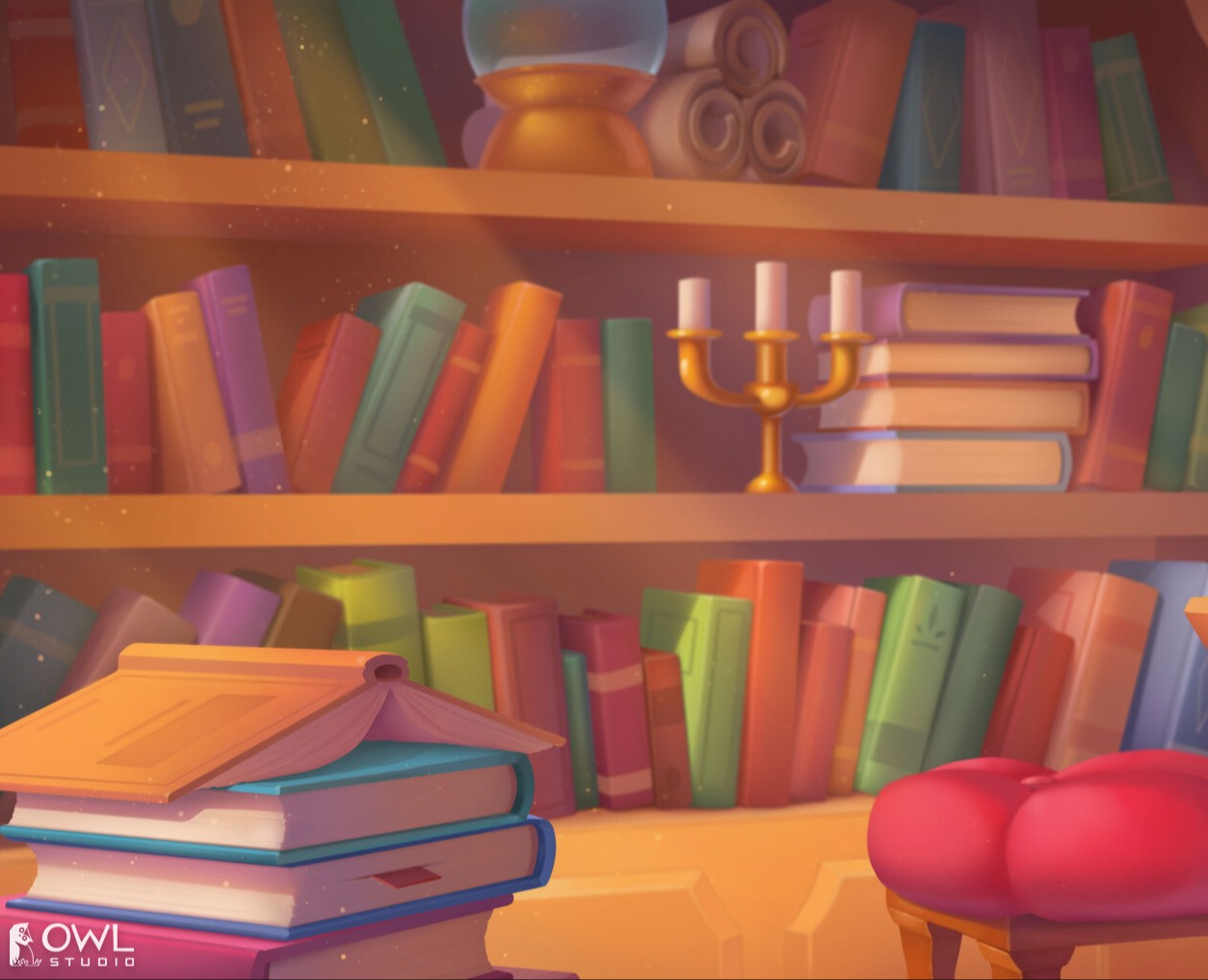 Library. Render illustration — Иллюстрация на Dprofile