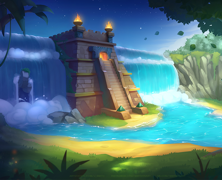 Tropical casual background 2021 — Иллюстрация, 3D на Dprofile