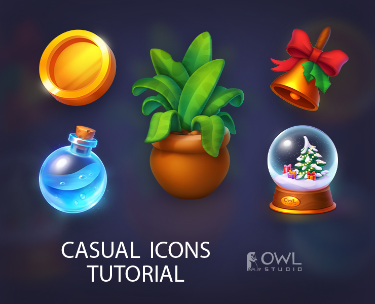 Обучение рисованию: казуальные иконки на Dprofile