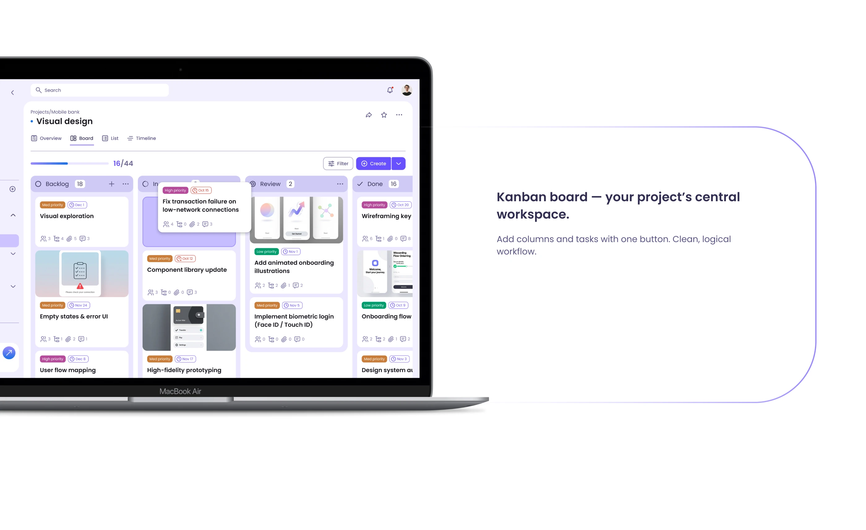 Yotabo - Таск-менеджер UI/UX Дизайн — Изображение №5 — Интерфейсы на Dprofile