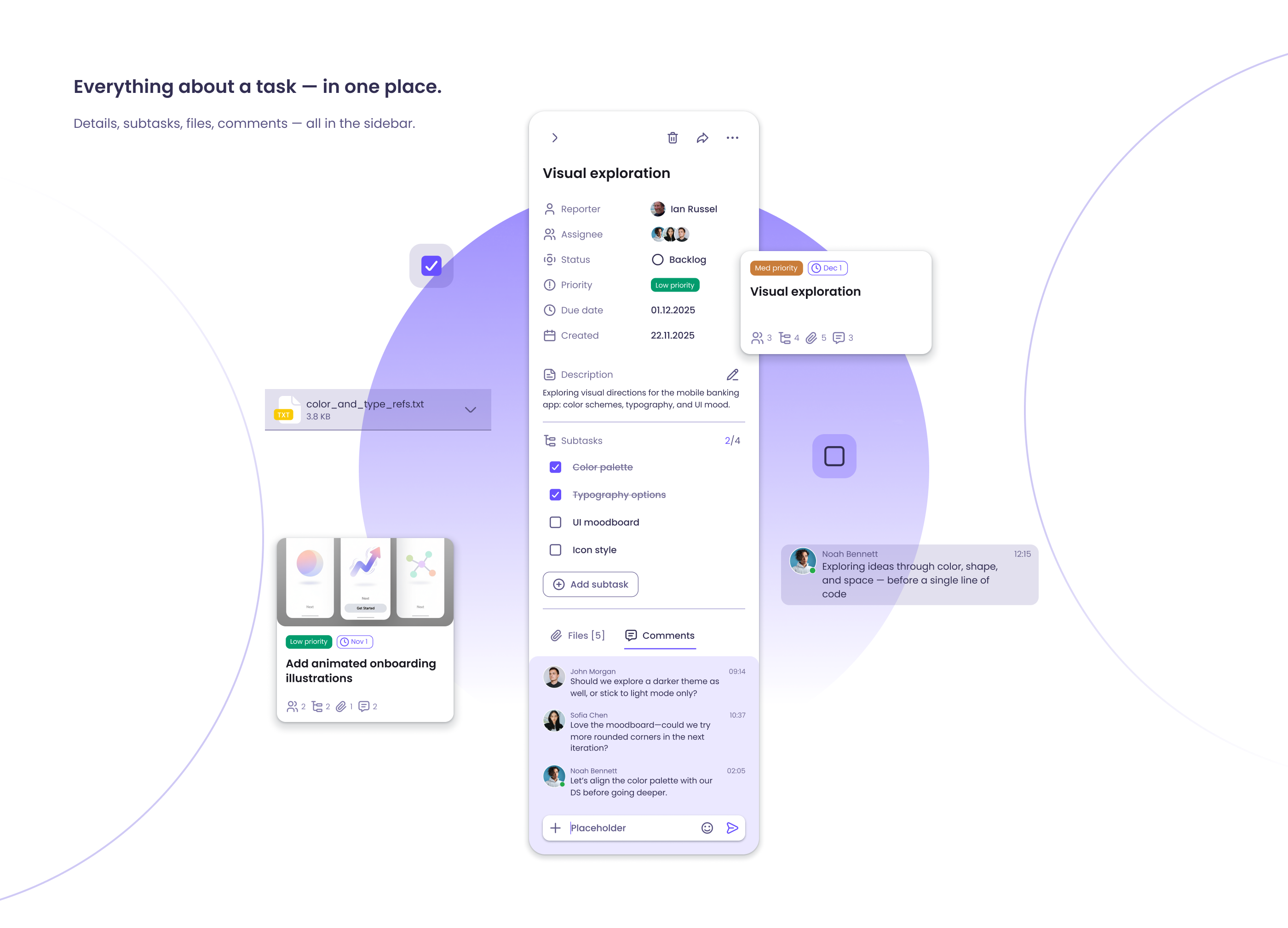 Yotabo - Таск-менеджер UI/UX Дизайн — Изображение №6 — Интерфейсы на Dprofile