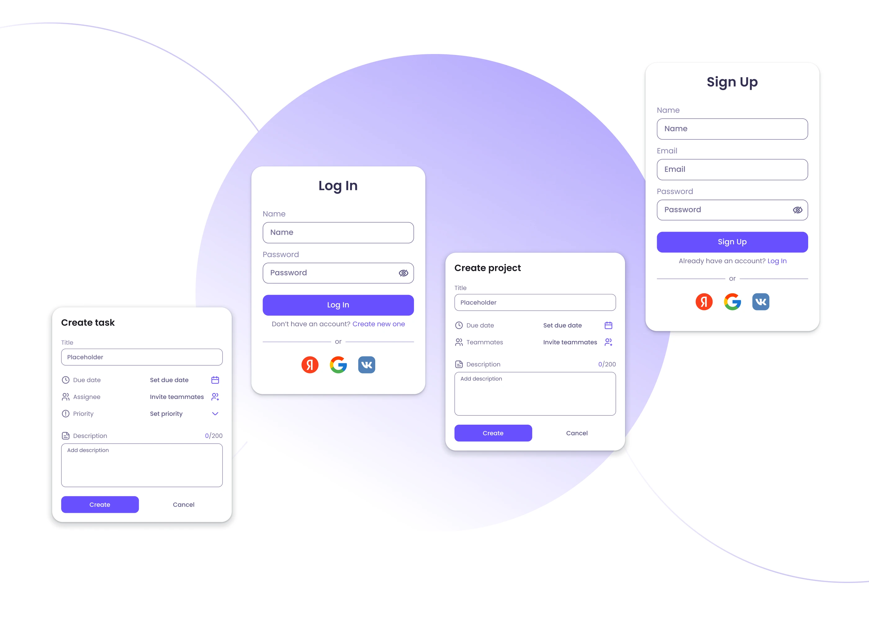 Yotabo - Таск-менеджер UI/UX Дизайн — Изображение №8 — Интерфейсы на Dprofile