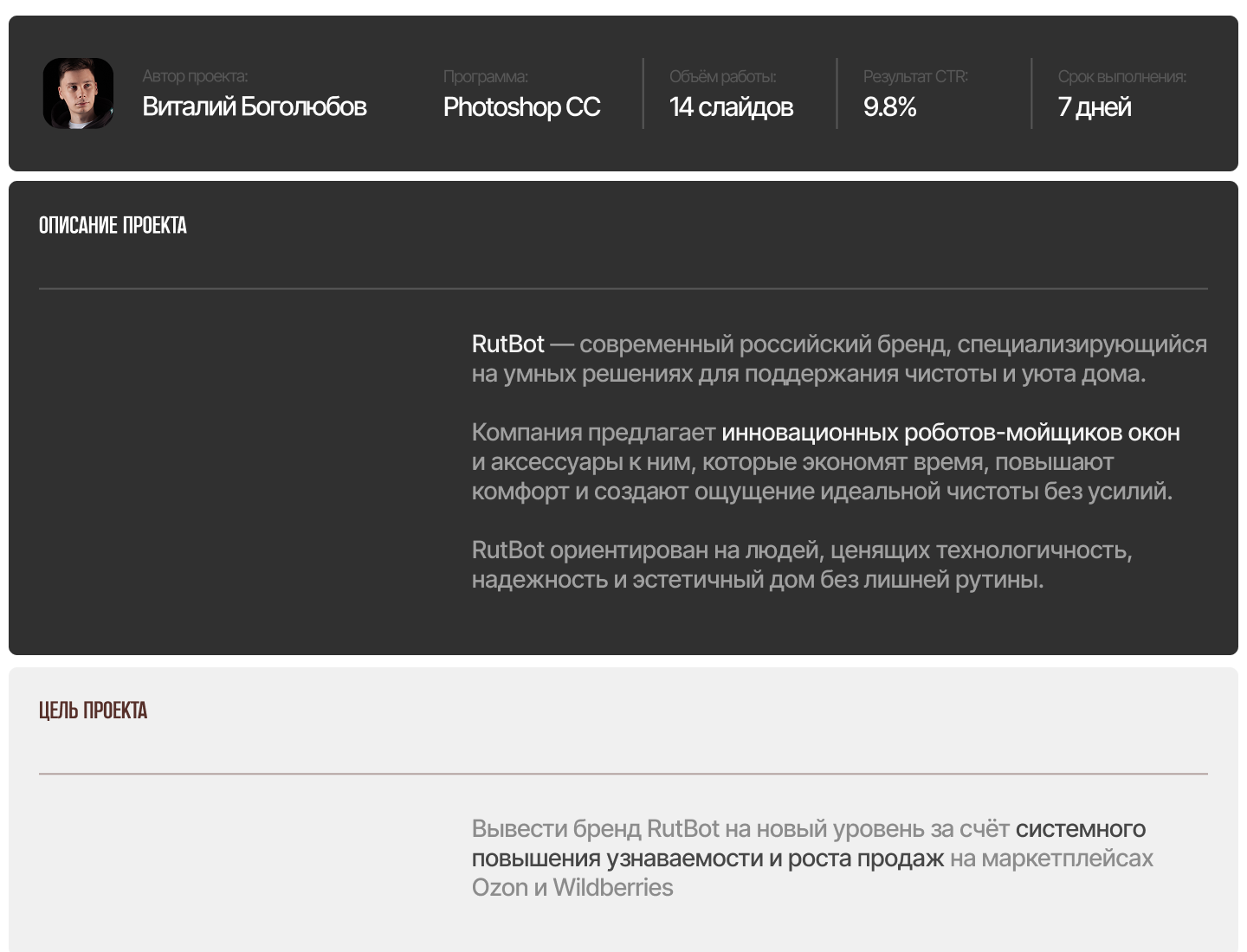 RutBot | Инфографика WB — Изображение №2 — Маркетинг на Dprofile