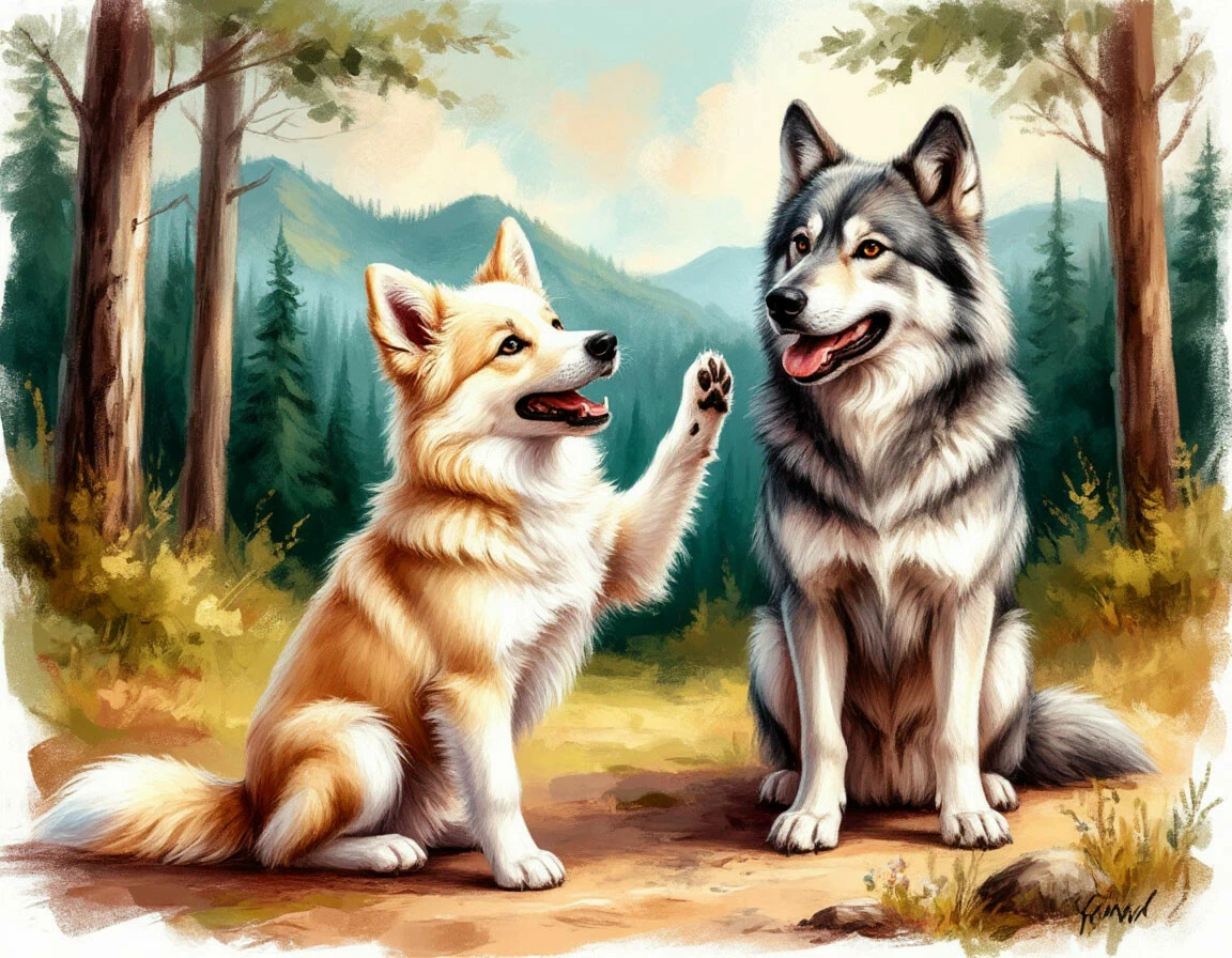 Разработка детской книги «Как собака друга искала» — Изображение №4 — Графика на Dprofile